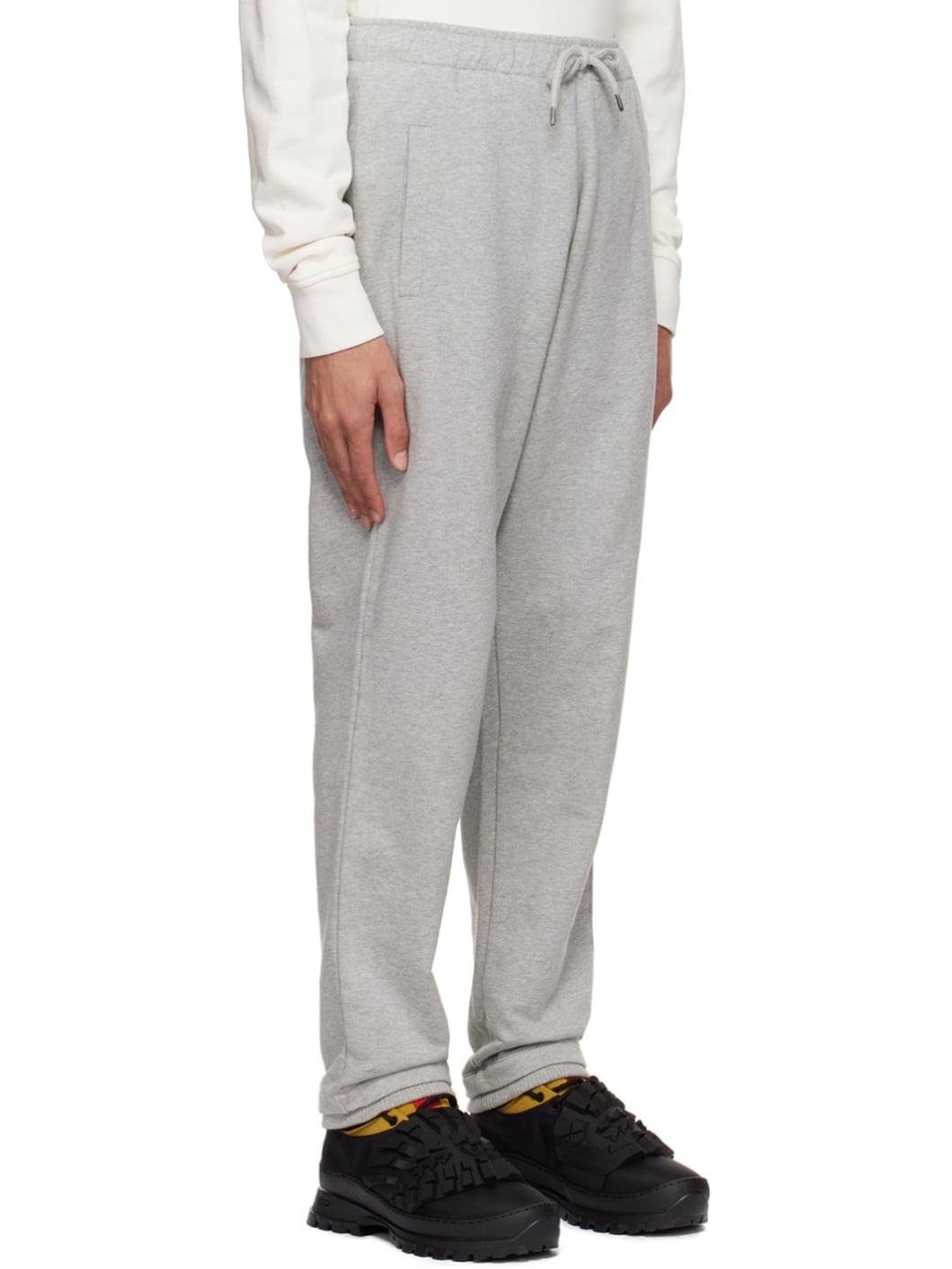 Gray Embroidered Lounge Pants - 2