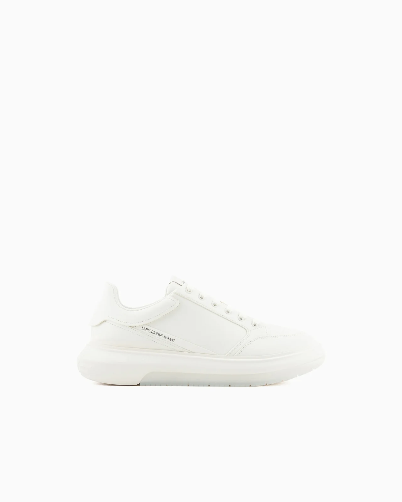 Leather sneakers with side logo - 1