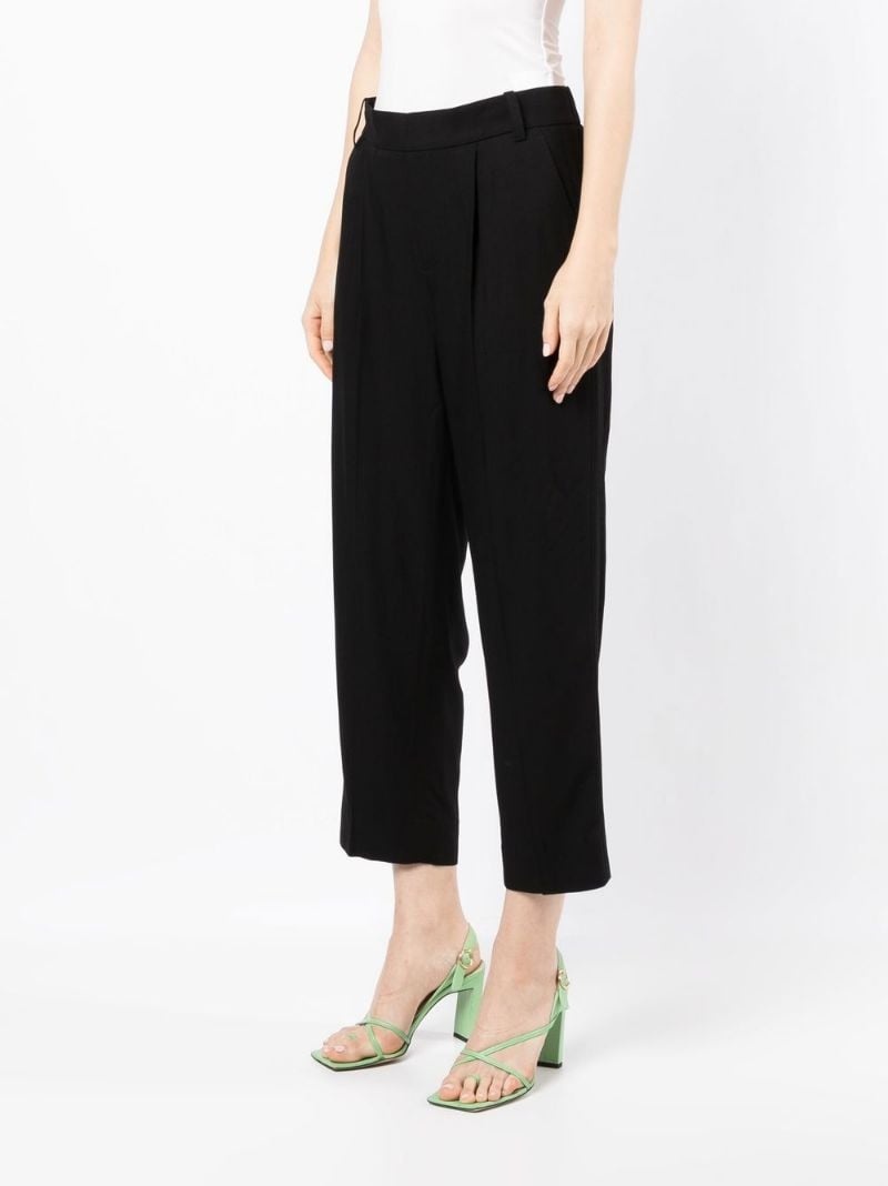 Drapey cropped-leg trousers - 3