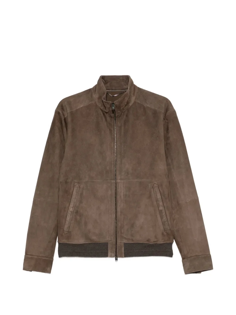 SUEDE ZIP-UP JACKET - 1