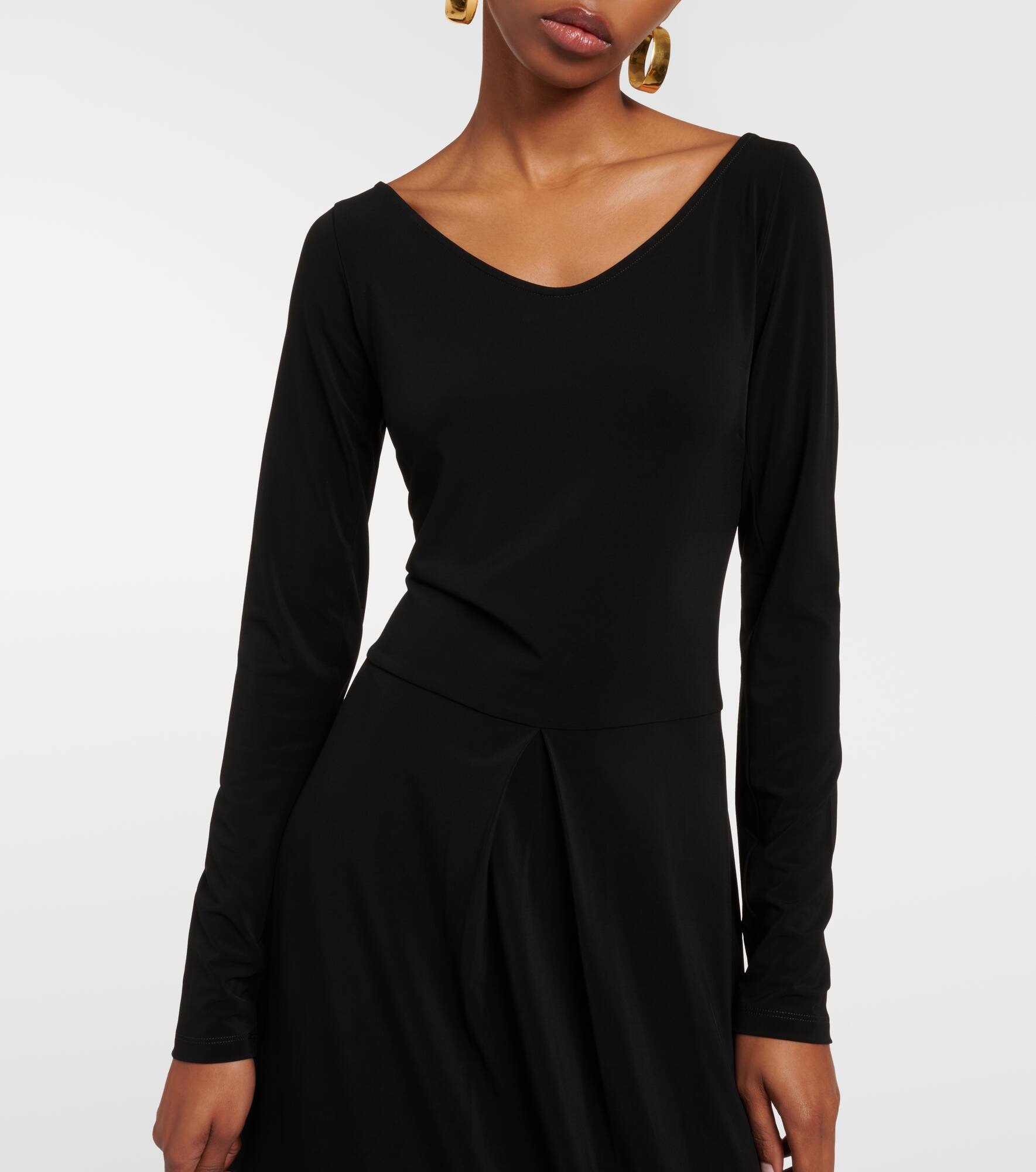Valido pleated jersey maxi dress - 4