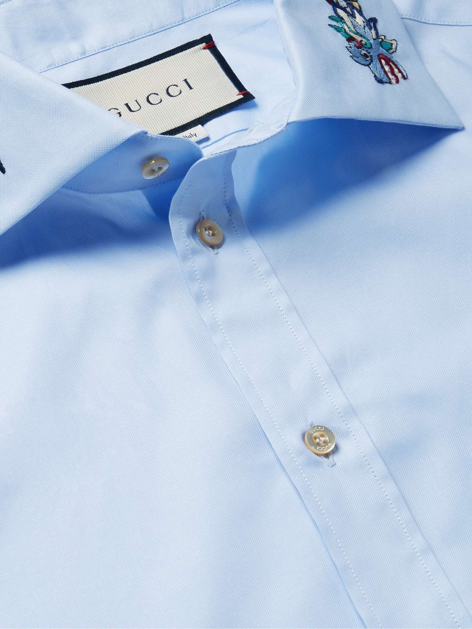 Logo-Embroidered Cotton Oxford Shirt - 6