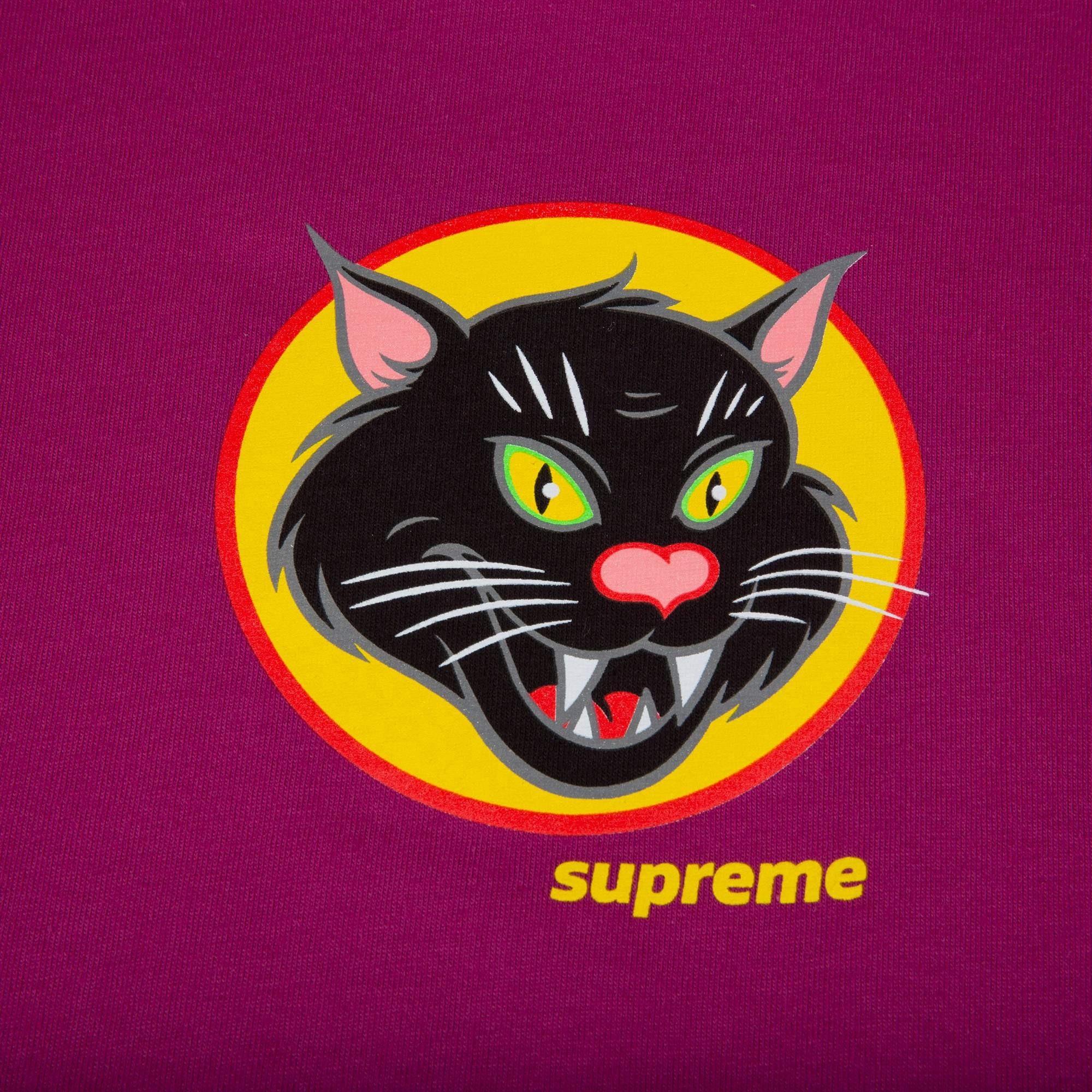 Supreme Black Cat Tee 'Magenta' - 2