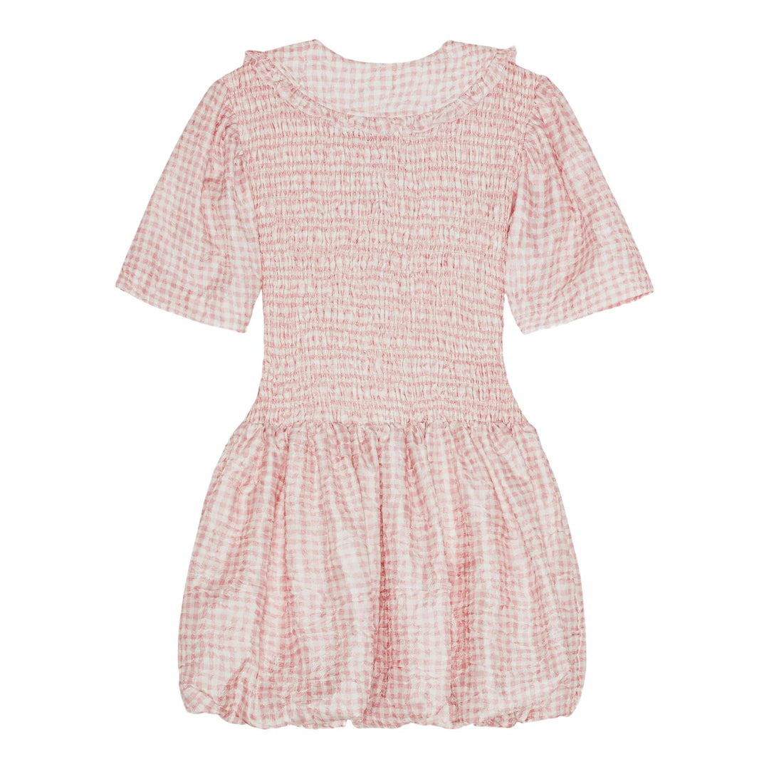 Pink Check Dress - 2