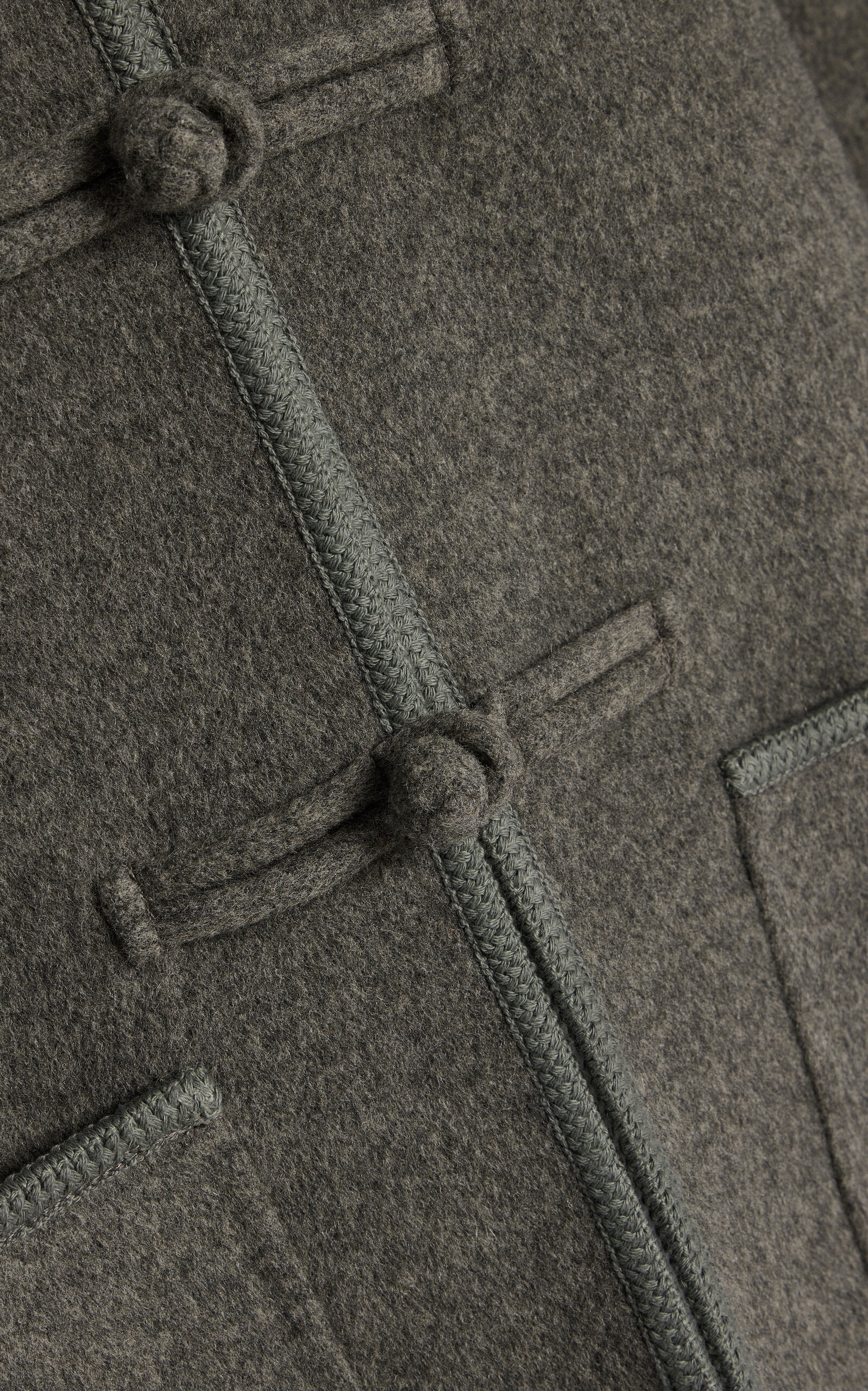 Mandarin closure double-faced jacket grey - 5