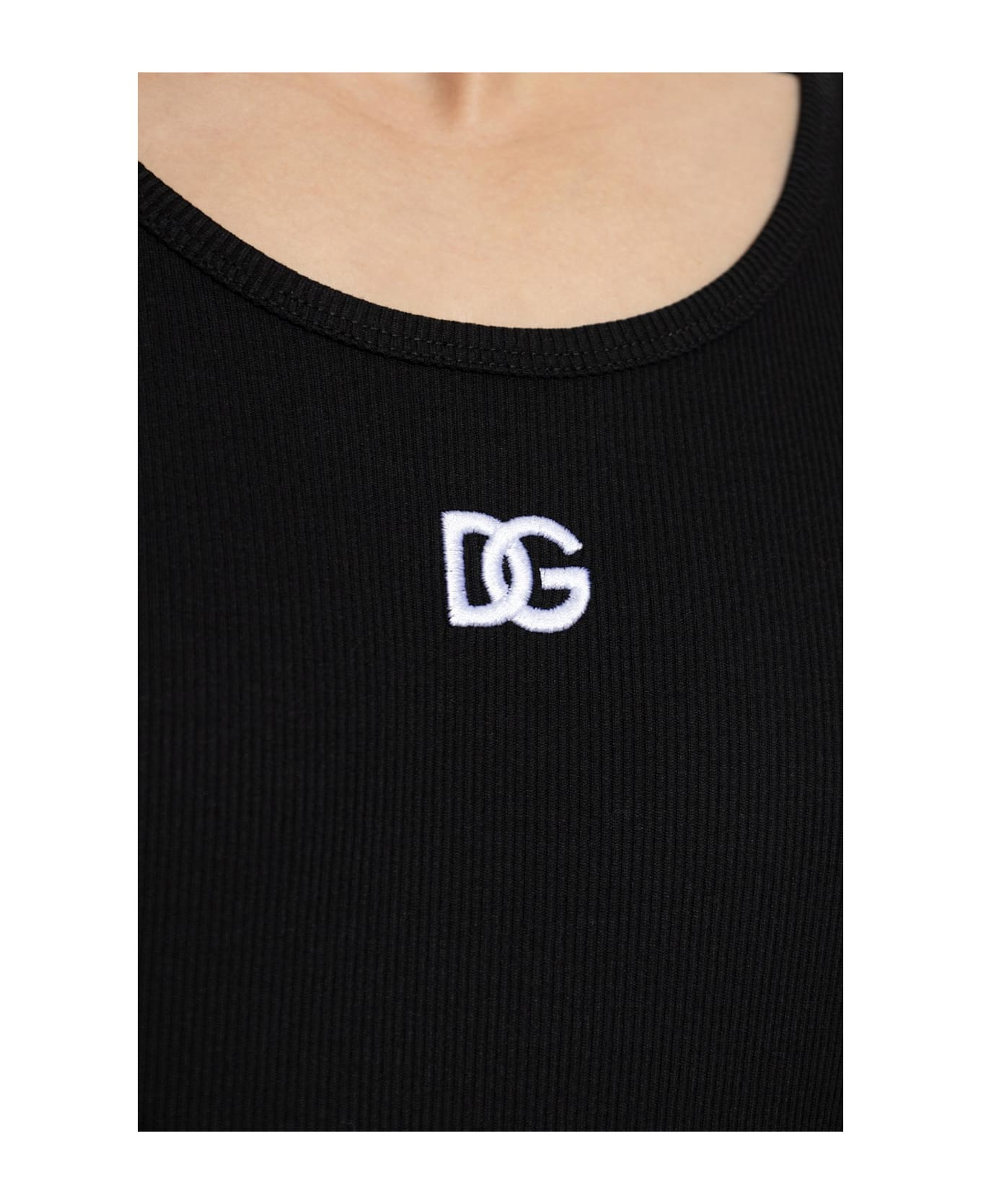 Dolce & Gabbana Ribbed Sleeveless T-shirt - 5