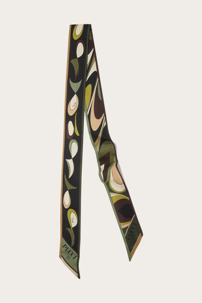 ONDE AND PESCI PRINT SILK TWILL CARRÉ 1