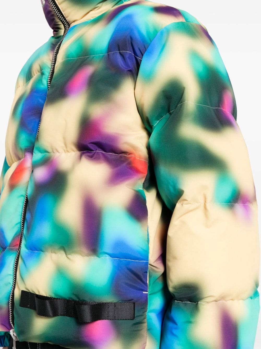 abstract-print padded jacket - 5
