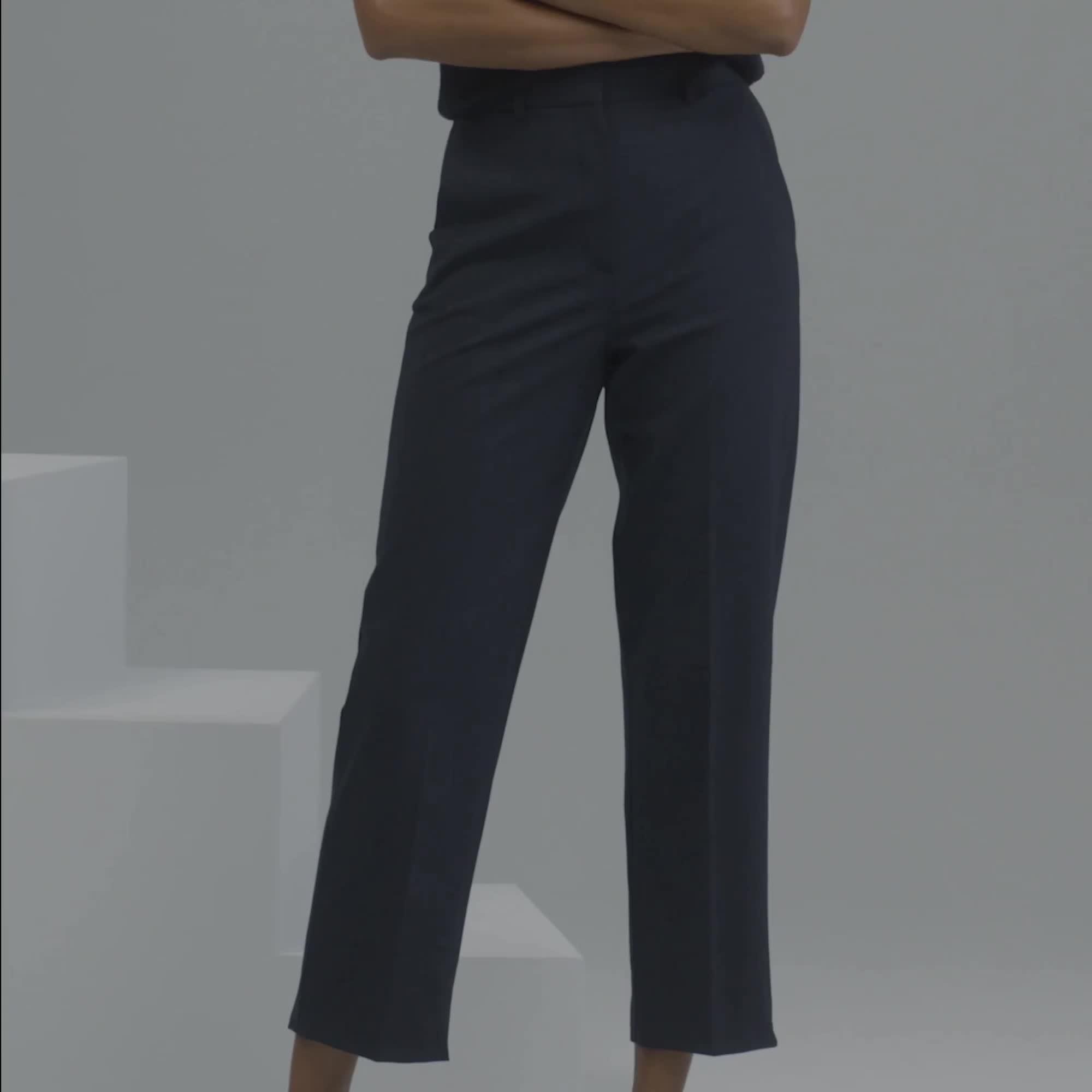 High-Waist Straight-Leg Pant in Good Wool - 6