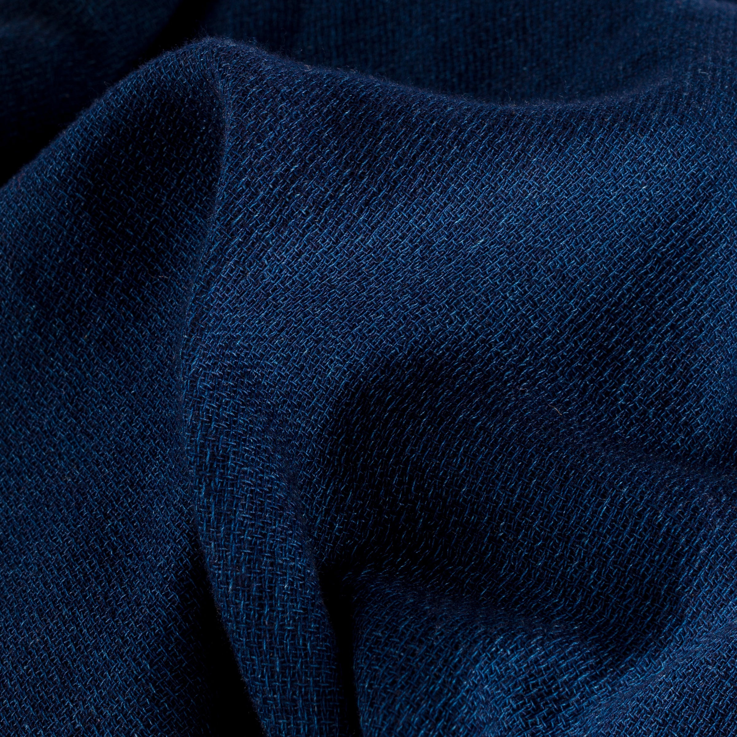 5OZ DOUBLE GAUZE SHORT SLEEVED WORK SHIRT - INDIGO - 16
