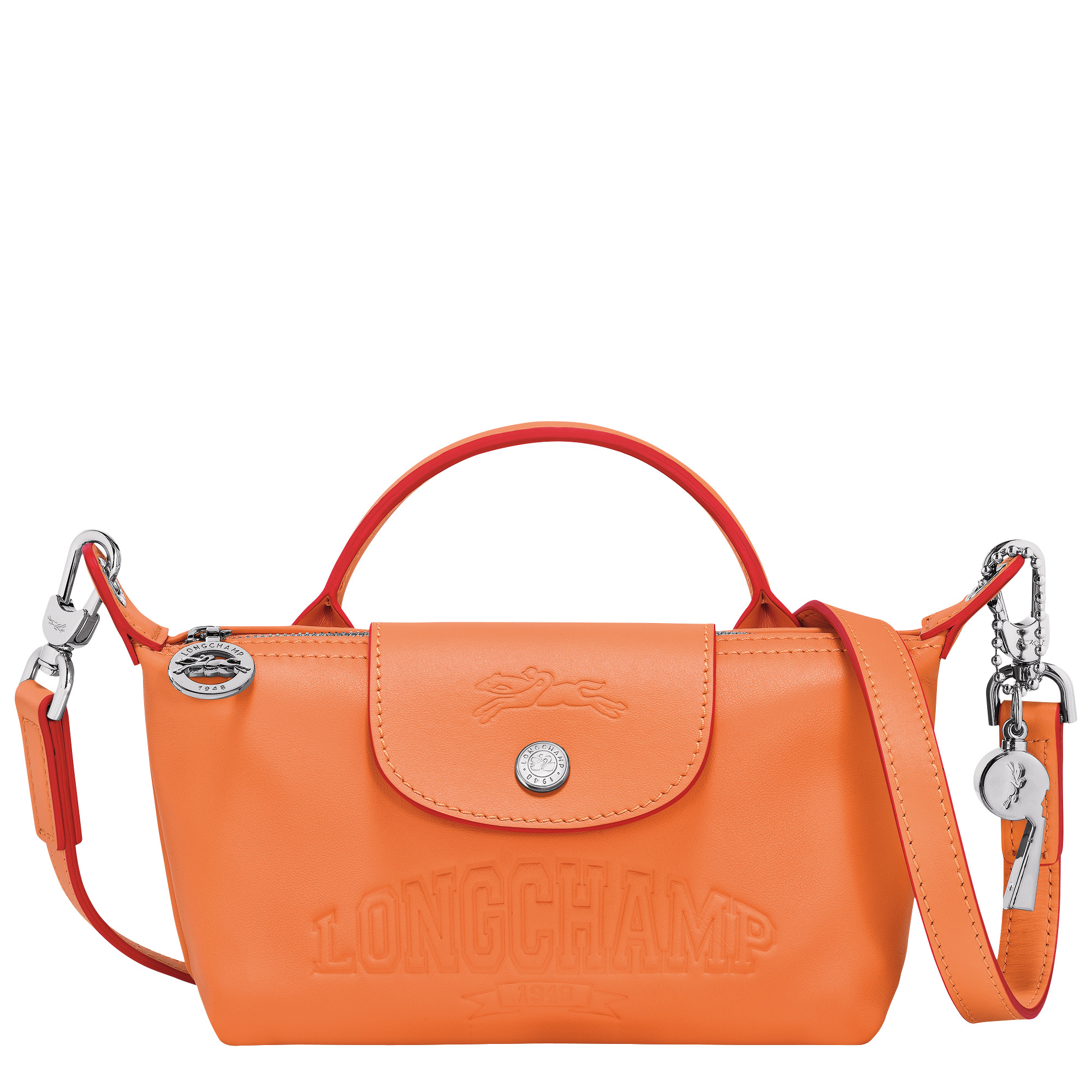 Le Pliage Xtra XS Pouch Orange - Leather - 1