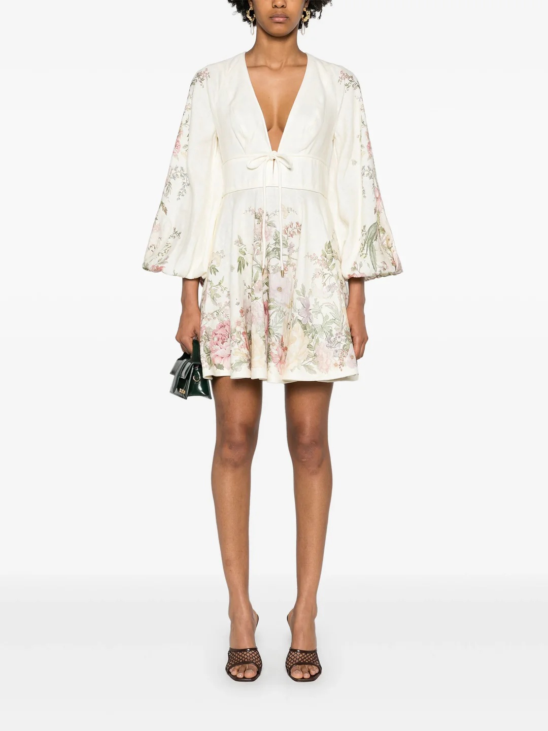 【Zimmermann】WAVERLY PLUNGE MIDI DRESS プランジ ミディ Waverly Plunge Midi Dress