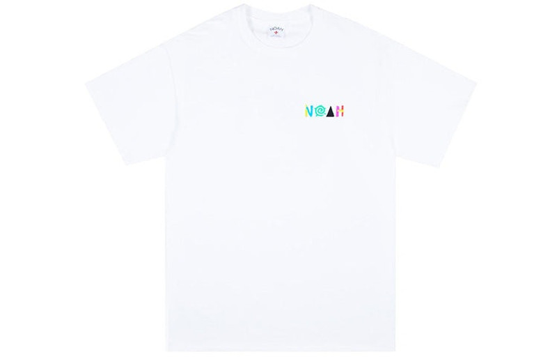 Noah NOAH NYC More Core Tee Multicolor Logo Printing Short Sleeve Unisex White T7SS20WHT outlook