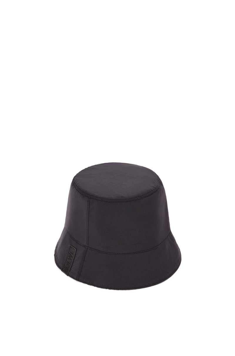 Reversible bucket hat in Anagram jacquard and nylon 6