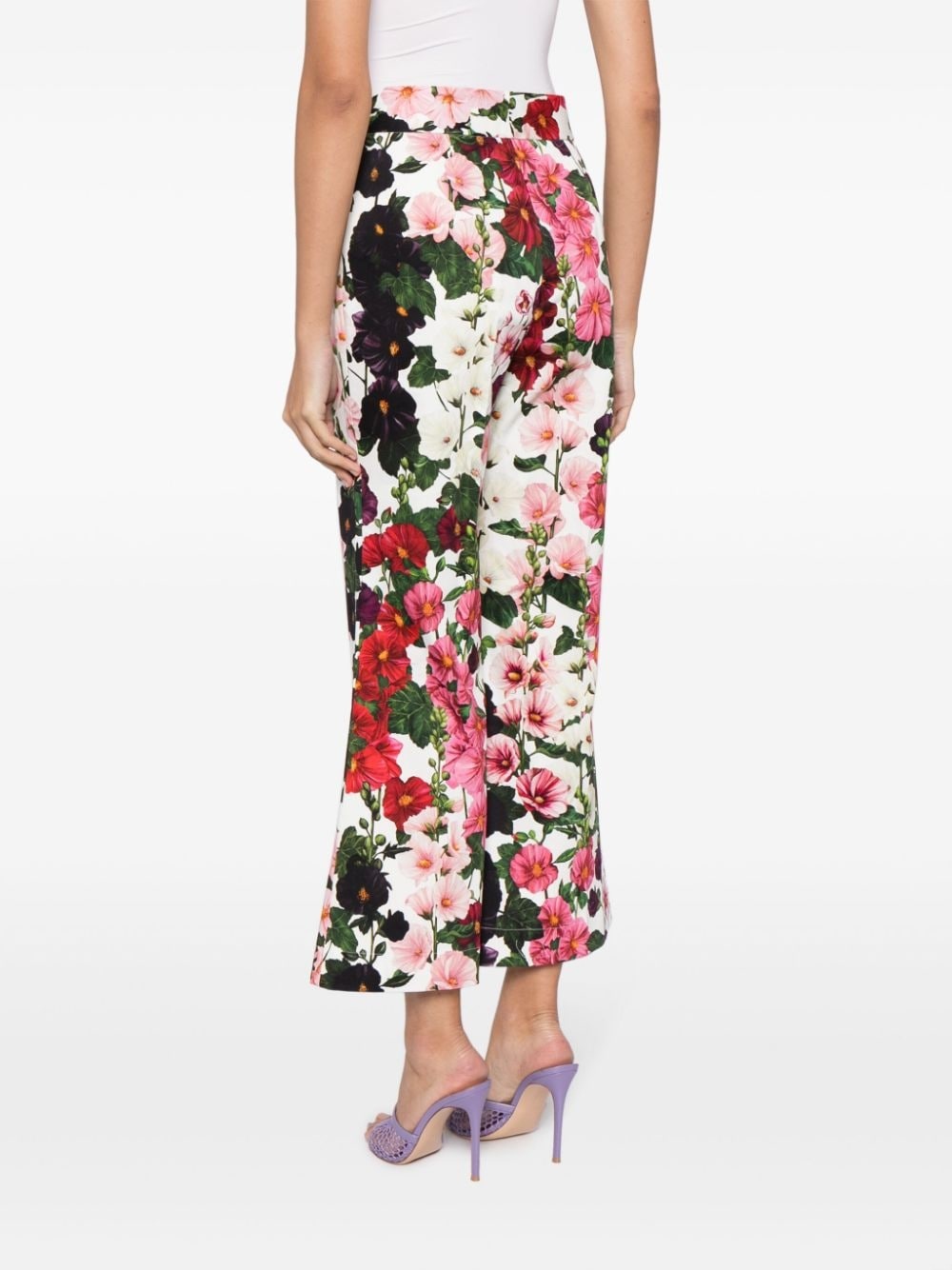 Hollyhock flared cropped trousers - 4