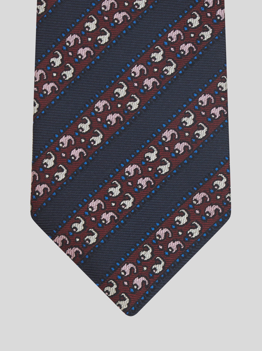GEOMETRIC PATTERN REGIMENTAL TIE - 3
