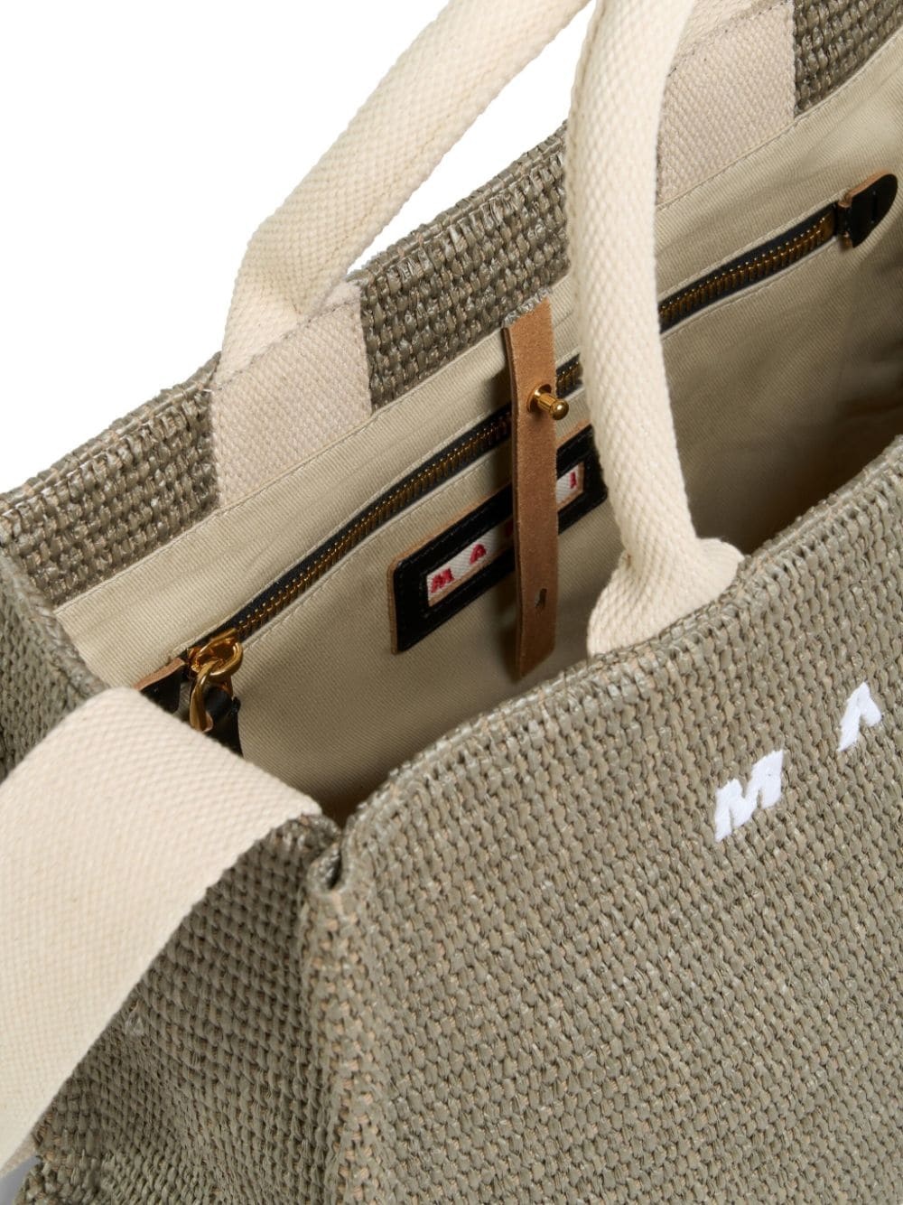 small raffia tote bag - 4