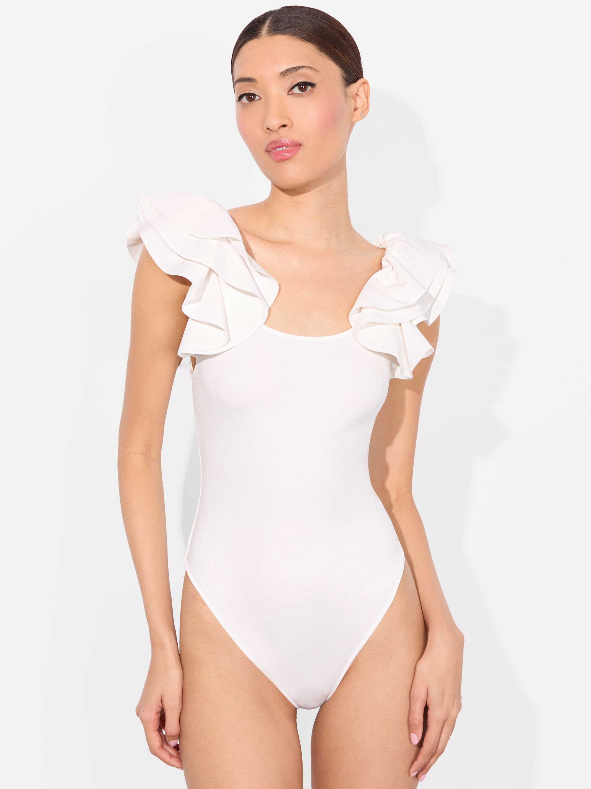 TAWNY RUFFLE BODYSUIT - 2
