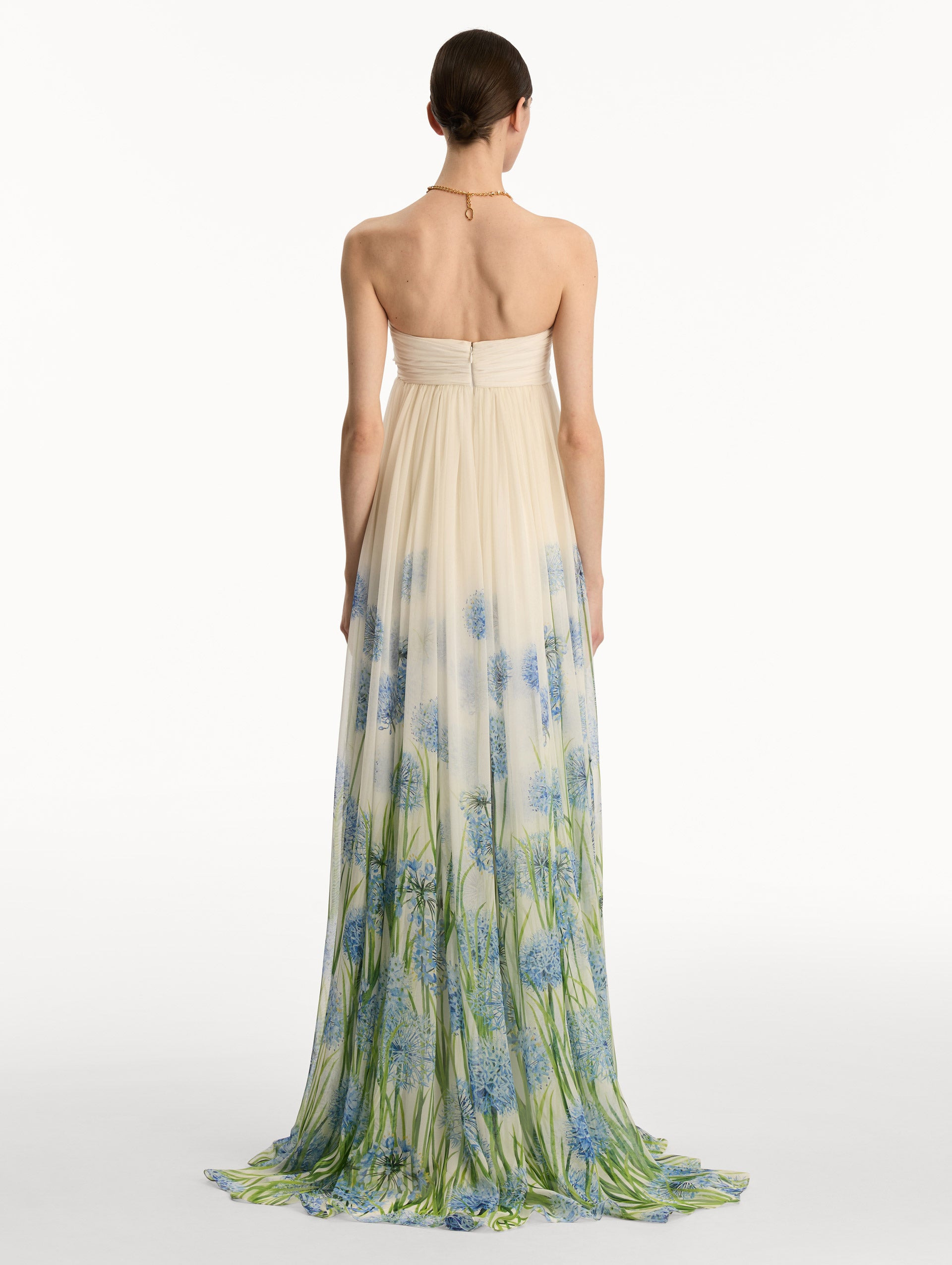 DEGRADÉ ALLIUM CHIFFON GOWN - 3
