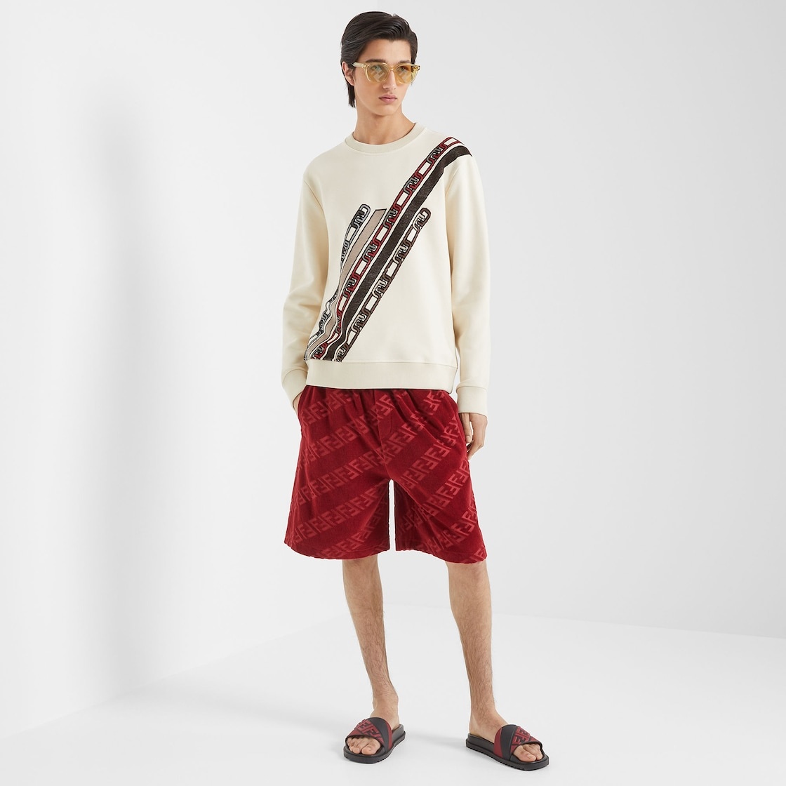 White jersey sweatshirt - 4