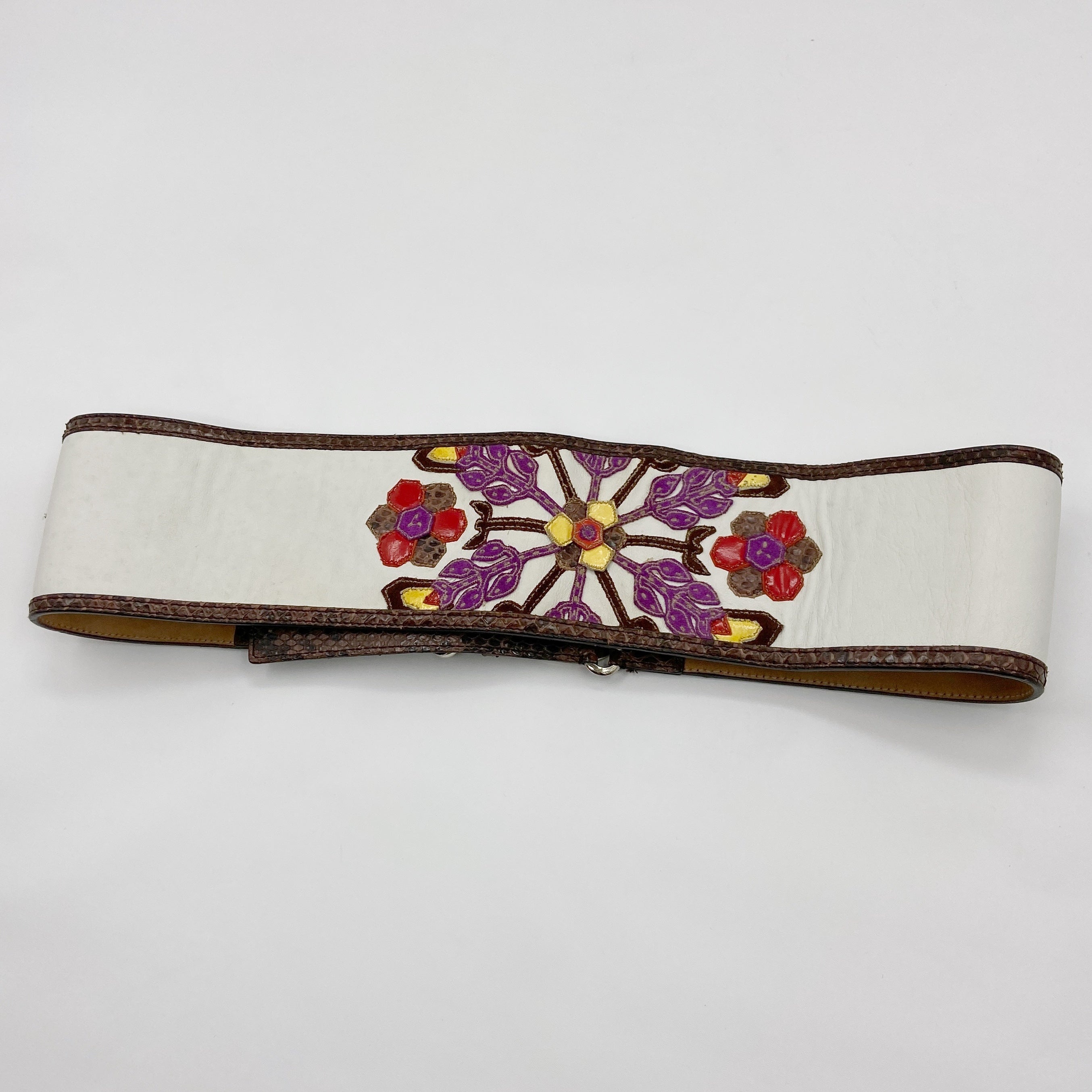 Gucci Spring 2007 Python Leather Triple Wide Belt - 12