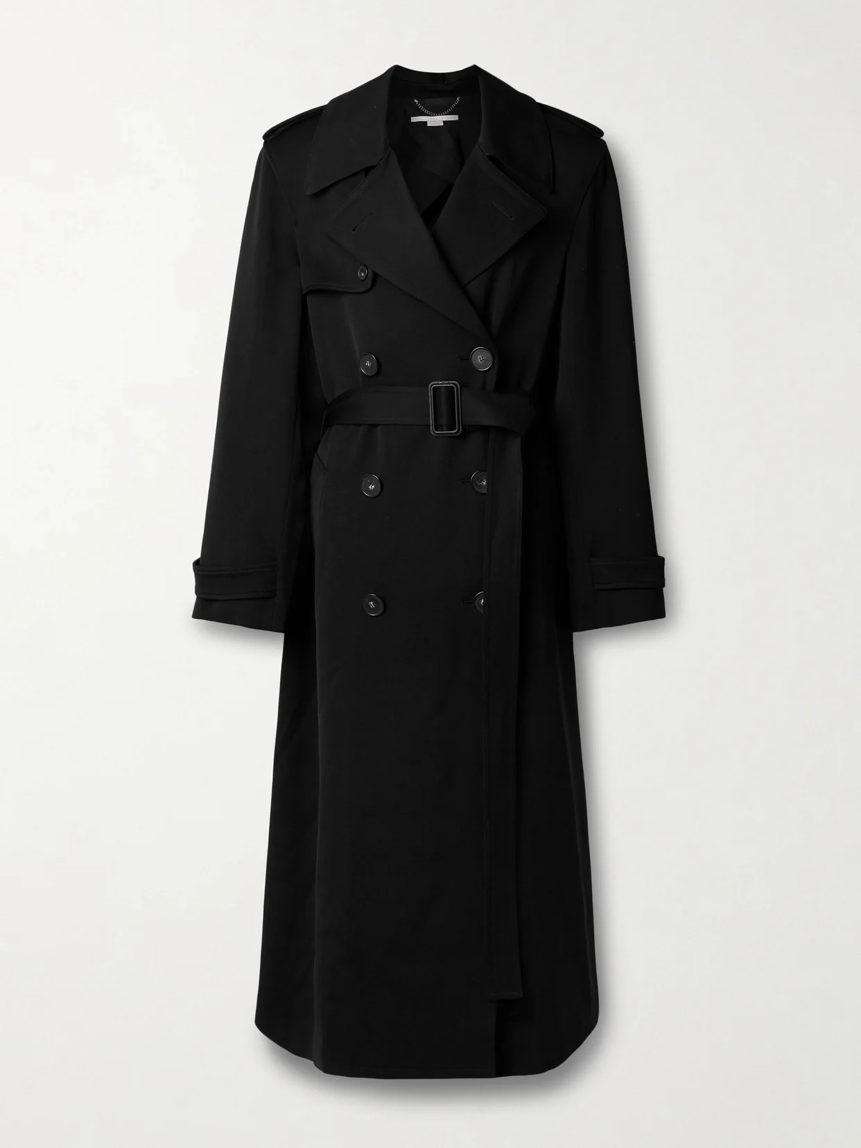 Belted Double-breasted Wool-twill Trench Coat - 1