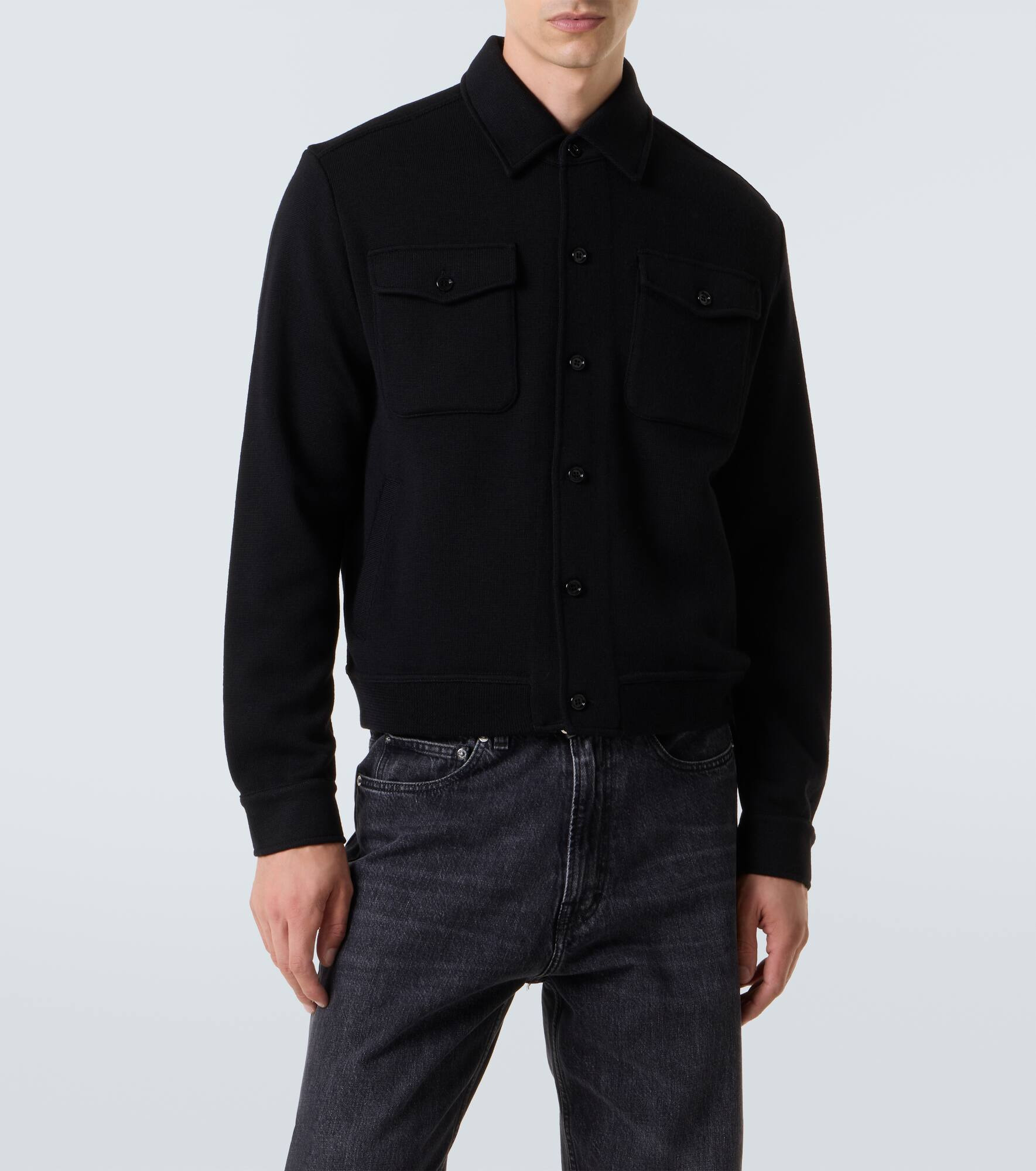 Virgin wool overshirt - 3