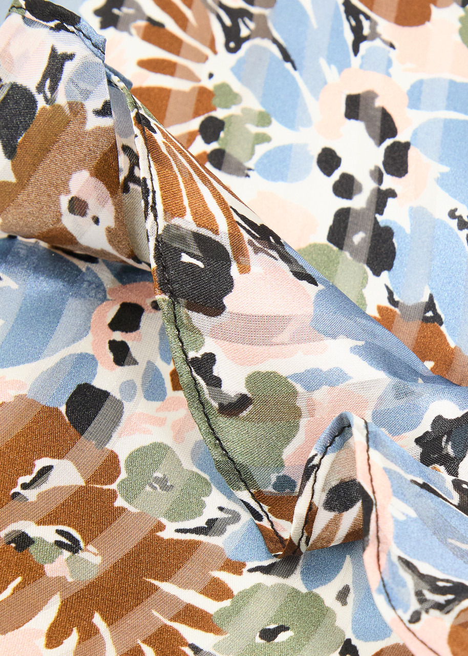 Veronica Beard Avenal Floral-print Silk Midi Dress - 5
