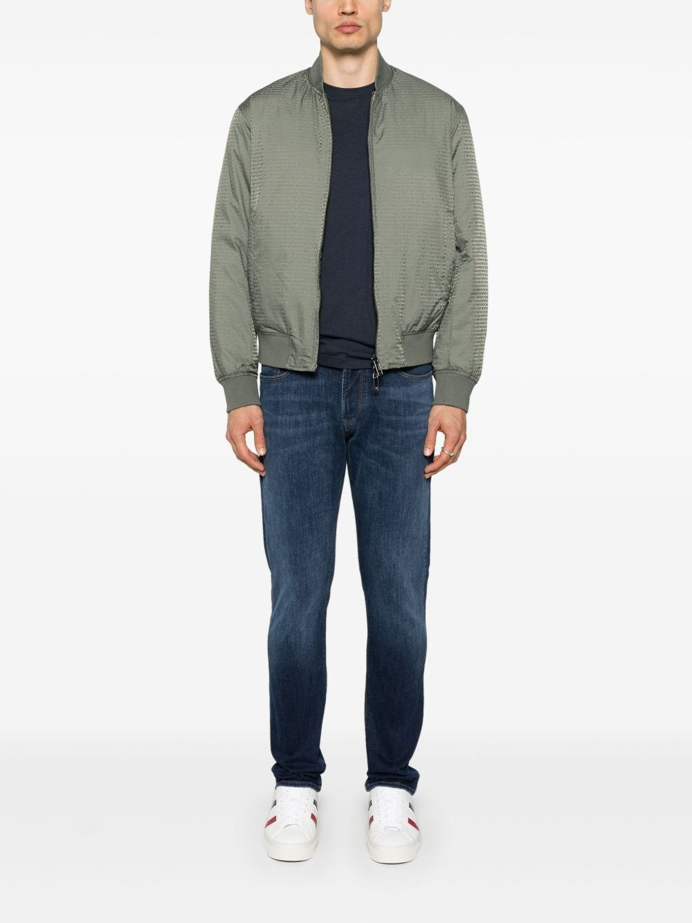 Jacquard nylon bomber jacket - 4