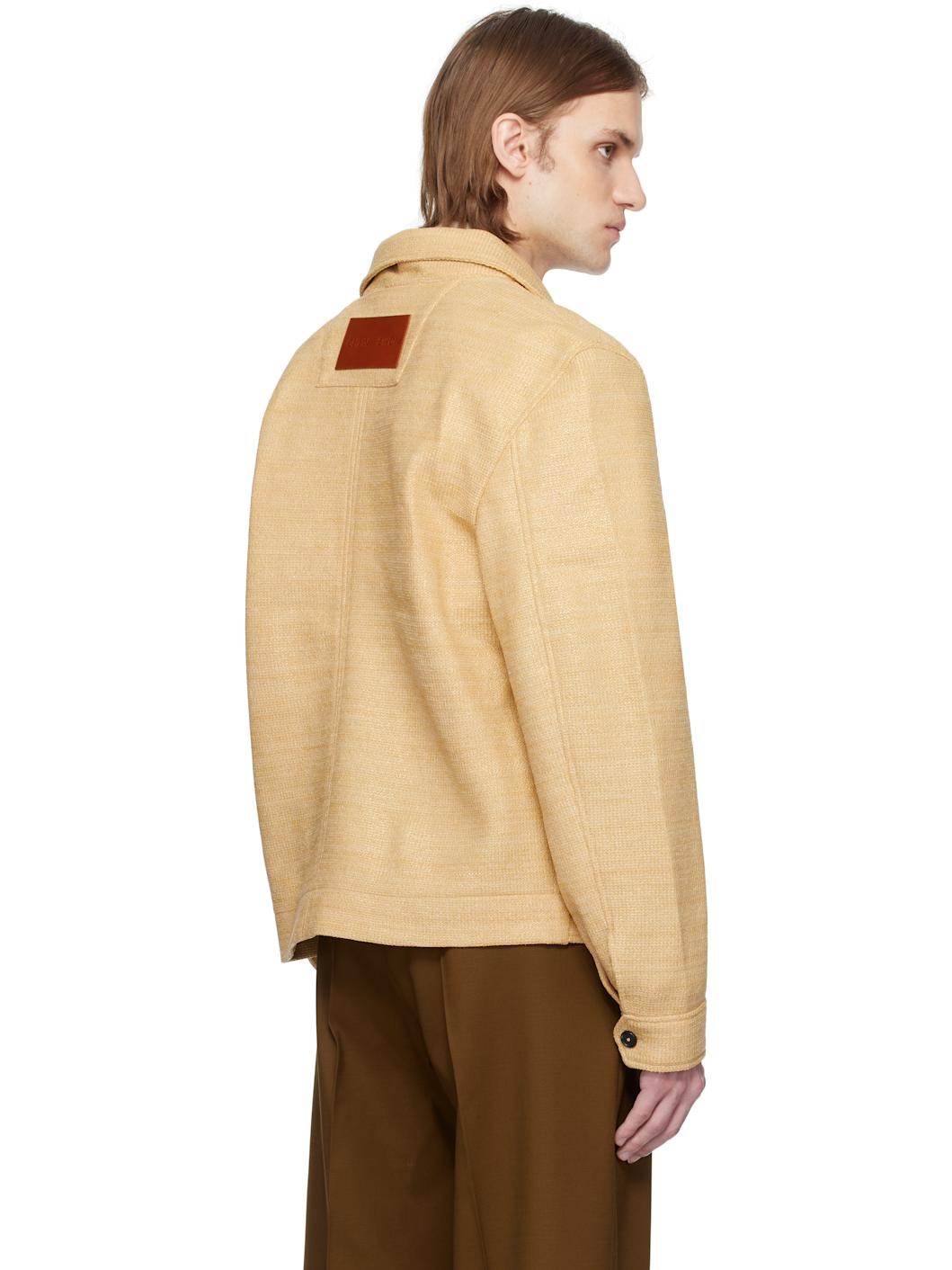Beige Shelby Raffia Jacket - 3