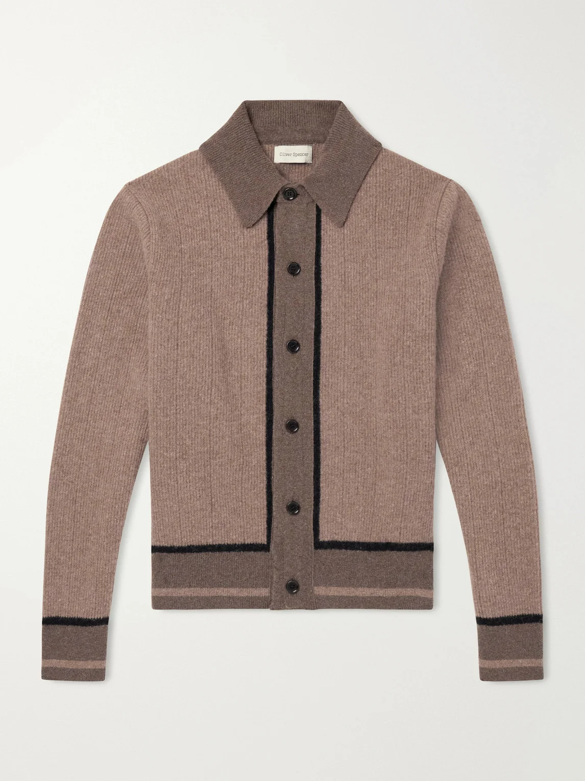 Britten Ribbed Merino Wool Cardigan - 1