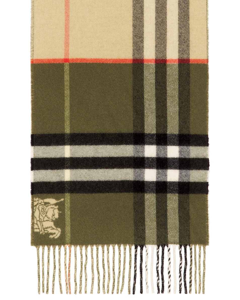 Double Giant Check Scarf - 4