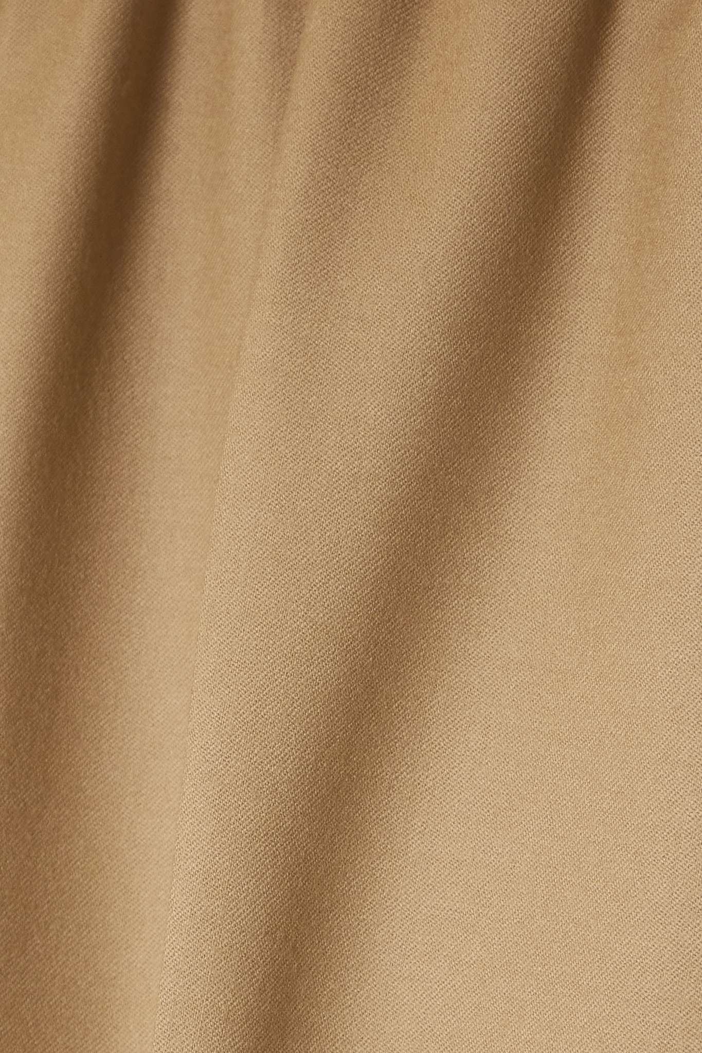 Cropped wool-twill wide-leg pants - 4