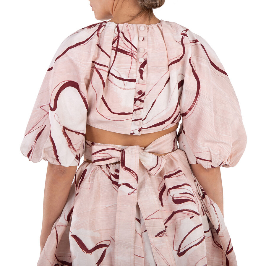 Aje Whimsical Dove Psychedelia Cut Out Mini Dress - 6