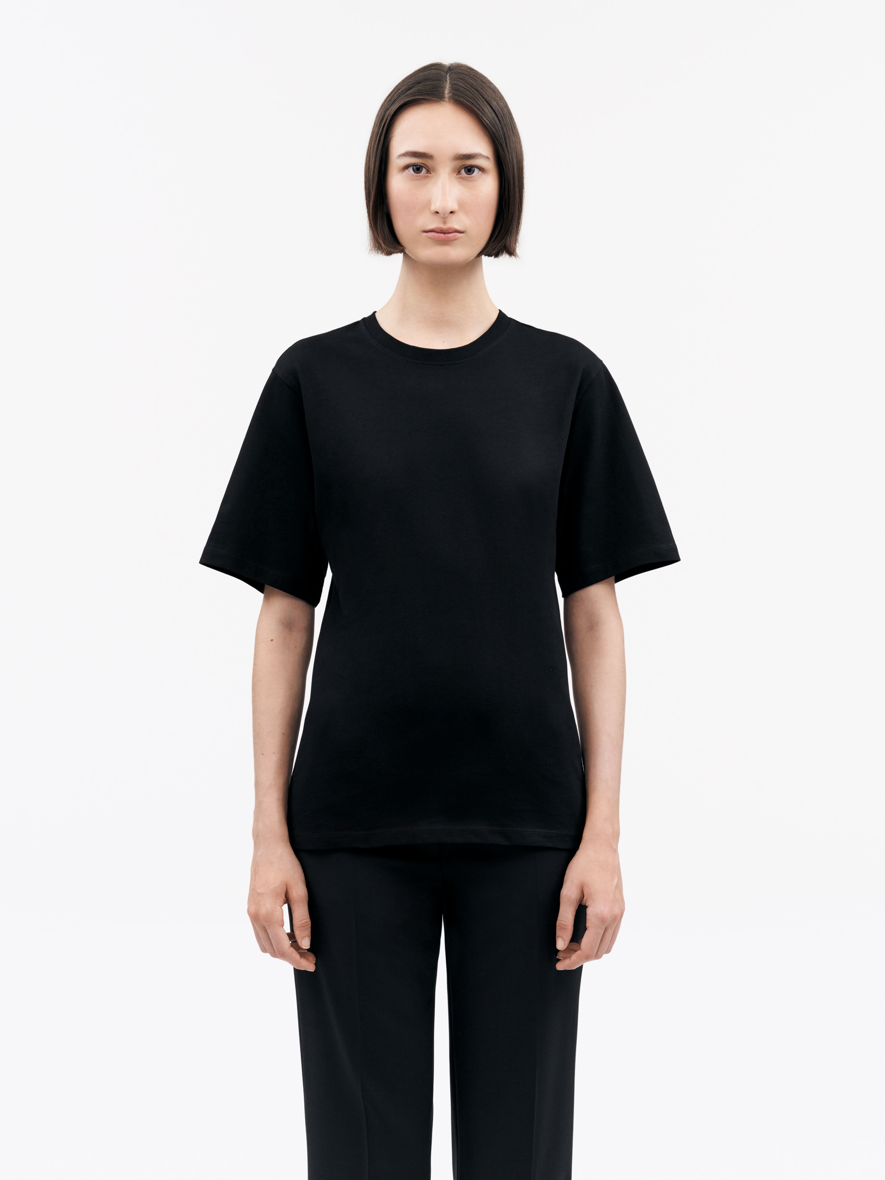 Lori Round-Neck Cotton T-Shirt - 3
