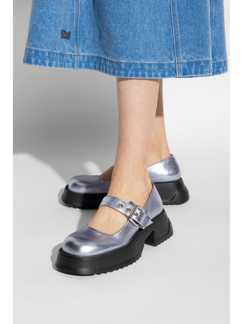 Marni buckle-strap 65mm leather loafers outlook