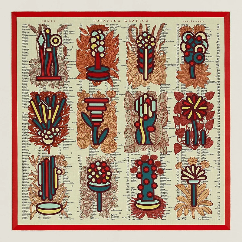 Botanica Grafica shawl 140 1