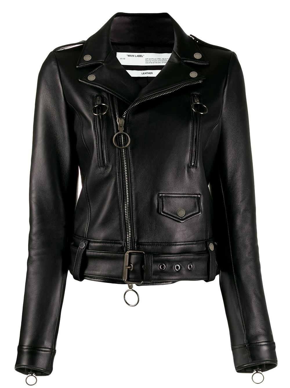 Diagonal Arrows biker jacket - 1