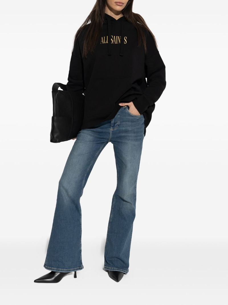 ALLSAINTS logo-print organic-cotton hoodie outlook
