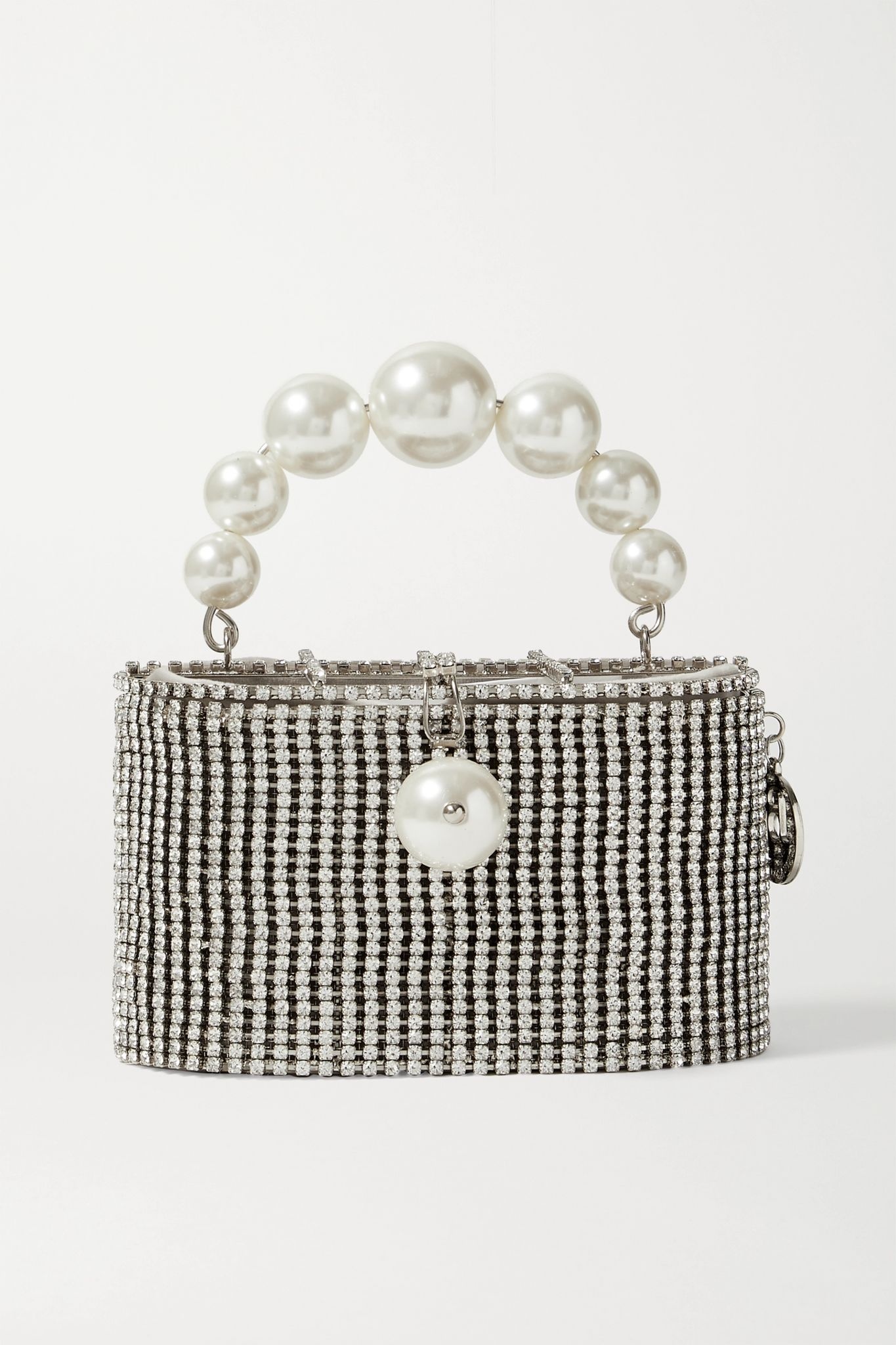 Super Holli embellished silver-tone tote - 1