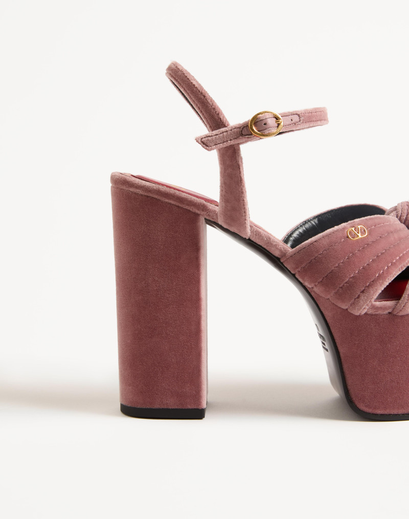 Valentino CRASHER VELVET PLATFORM SANDAL 125MM outlook