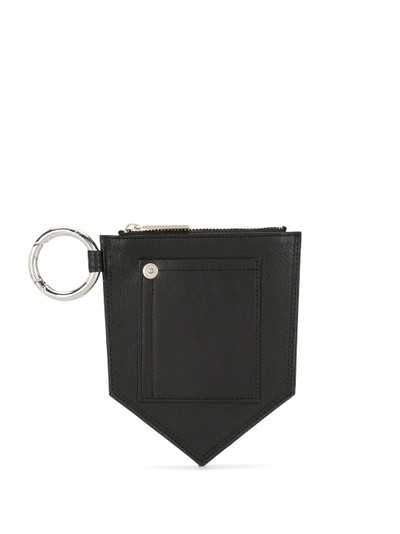 Yohji Yamamoto zip-pocket leather keychain outlook