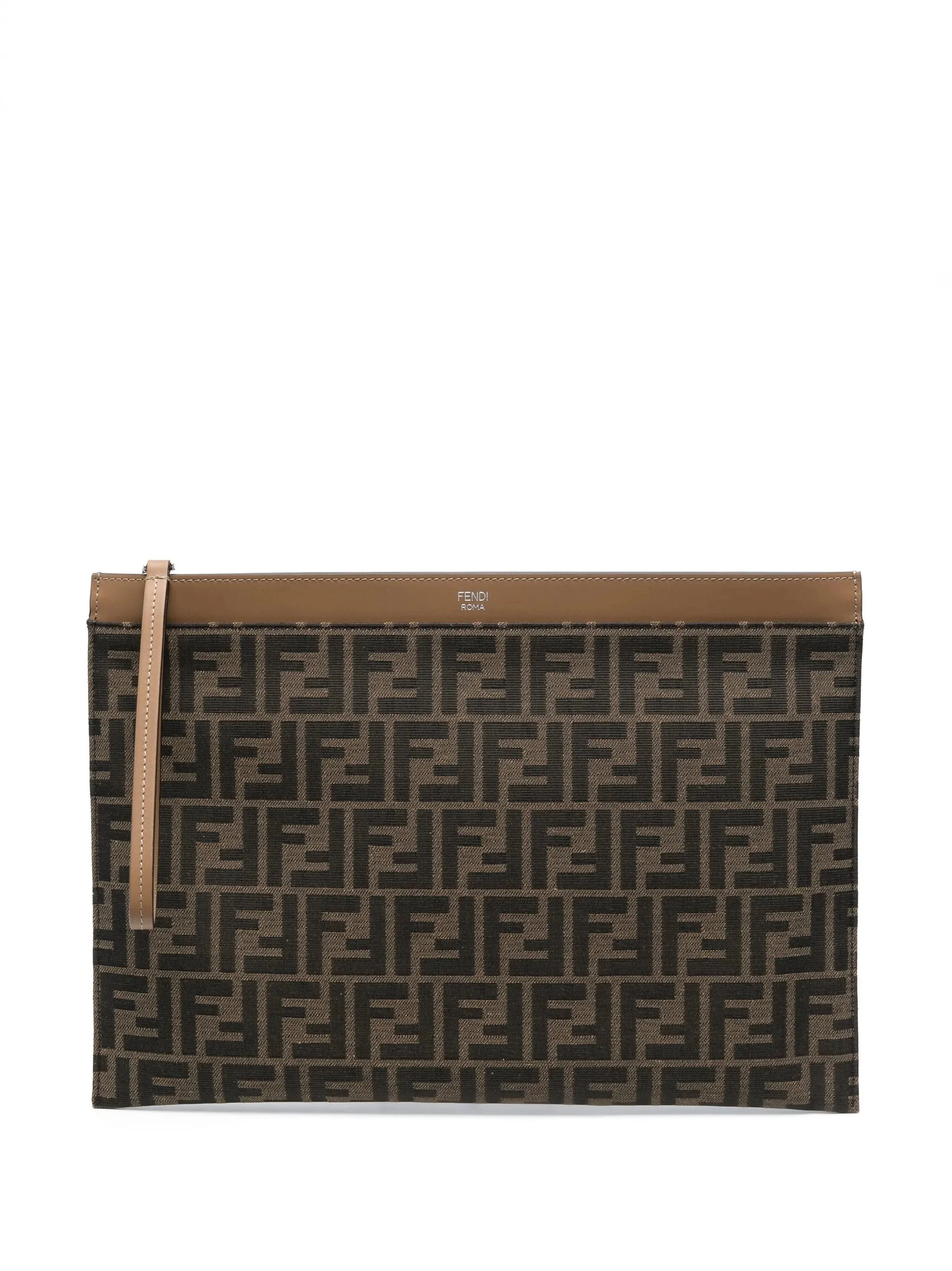 Fendi Monogram-pattern Clutch Bag - 1