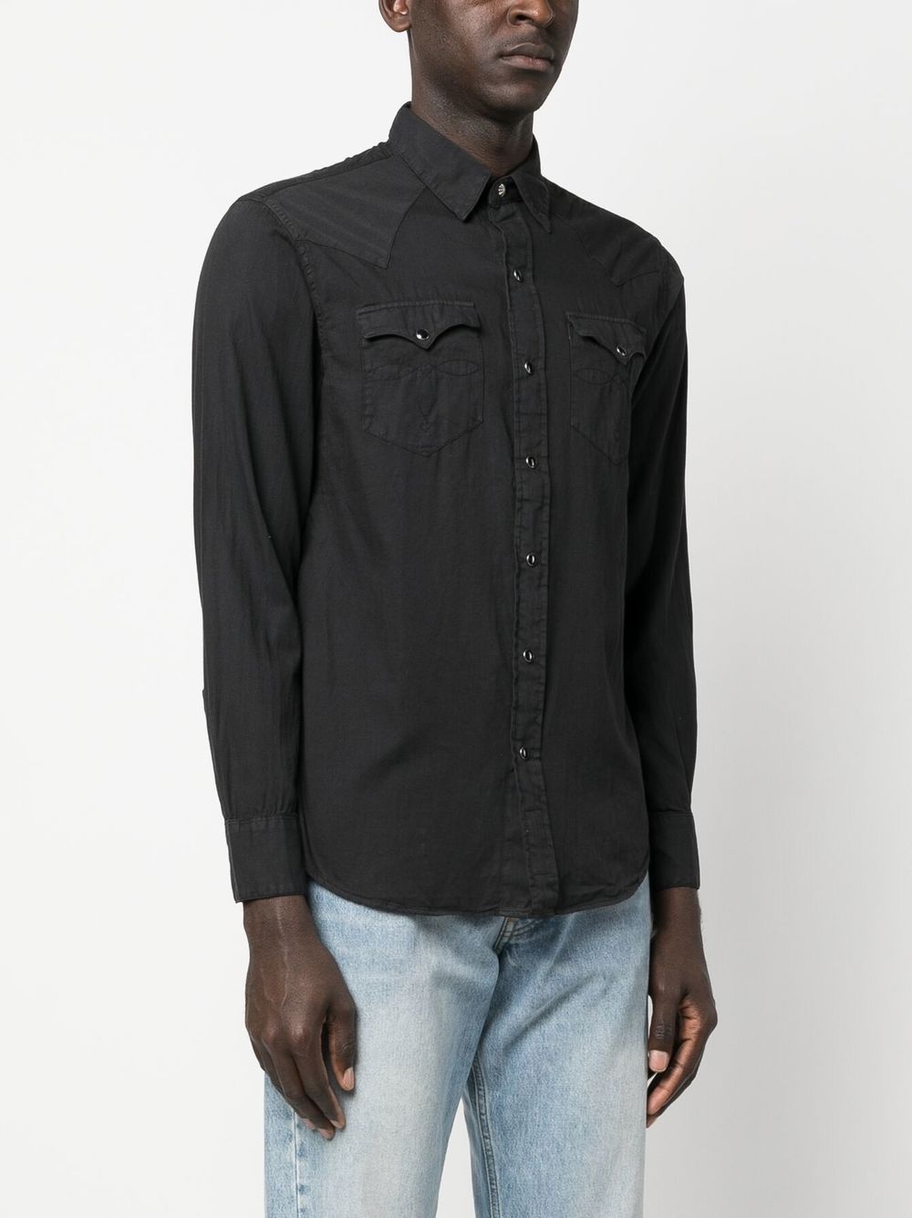 Heritage front press-stud fastening shirt - 3