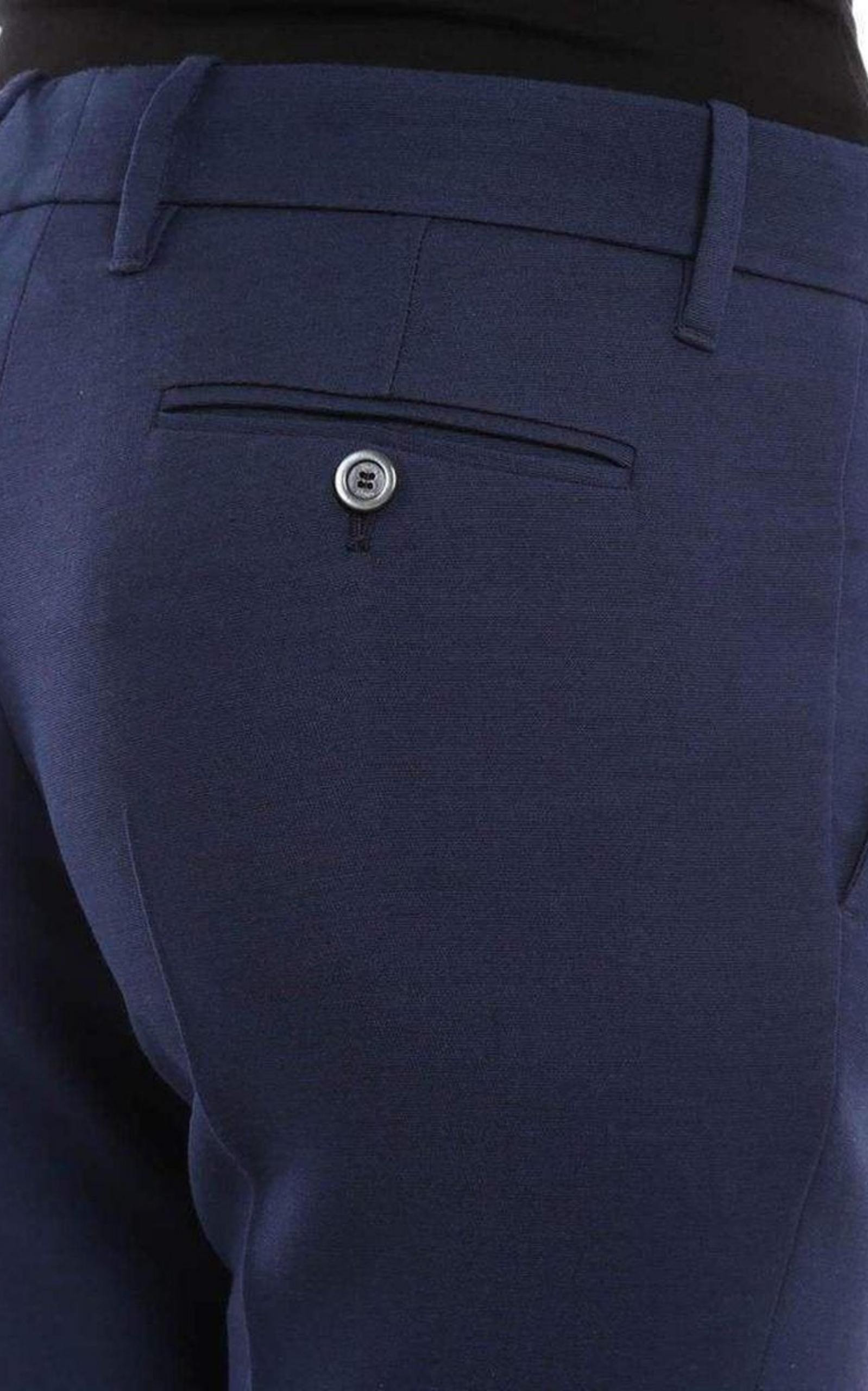 Silk Blend Trousers Pants - 6
