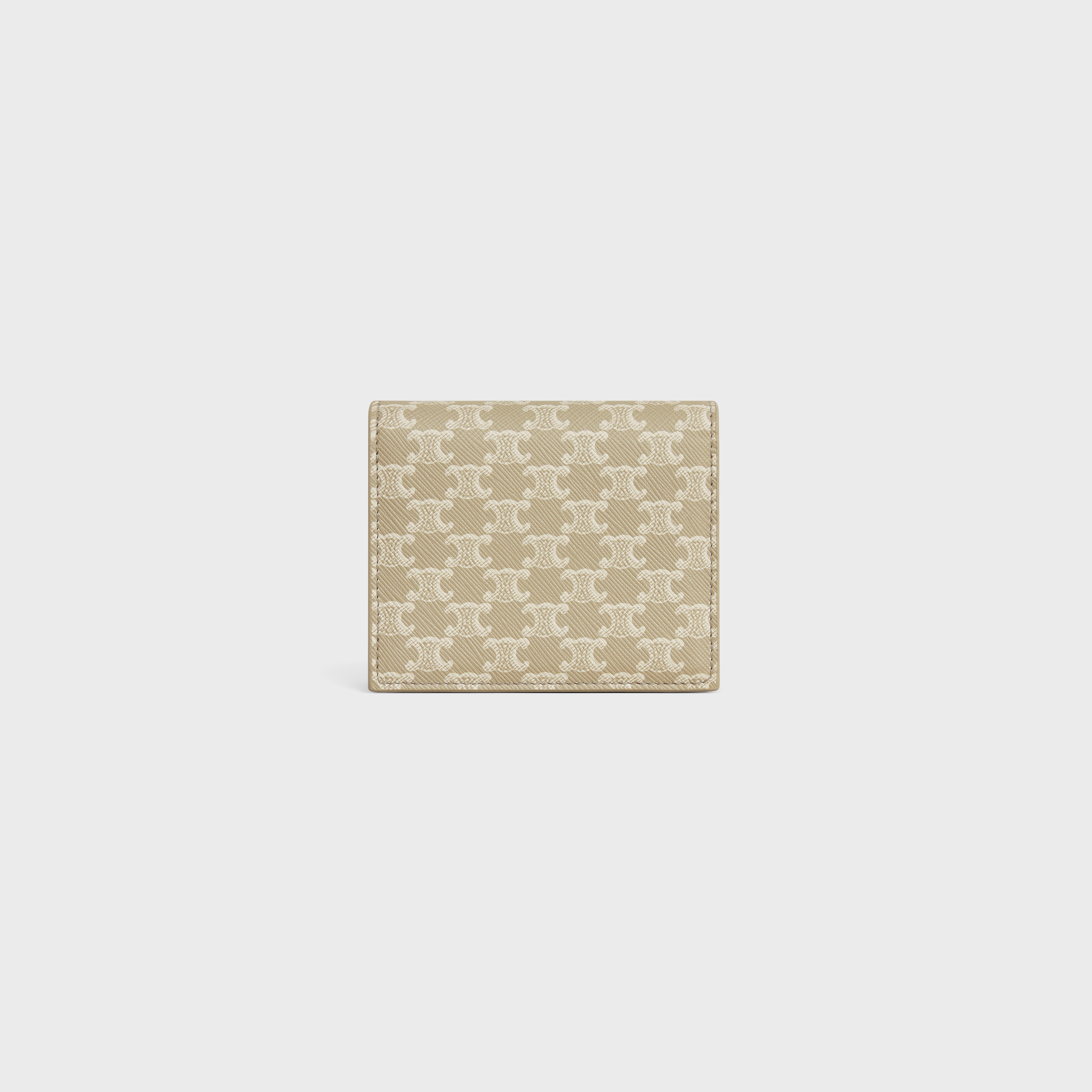 Business Card Holder in TRIOMPHE CANVAS AND LAMBSKIN - 3
