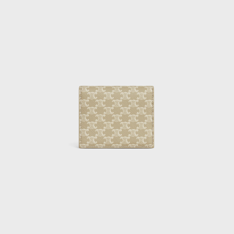 Business Card Holder in TRIOMPHE CANVAS AND LAMBSKIN 3