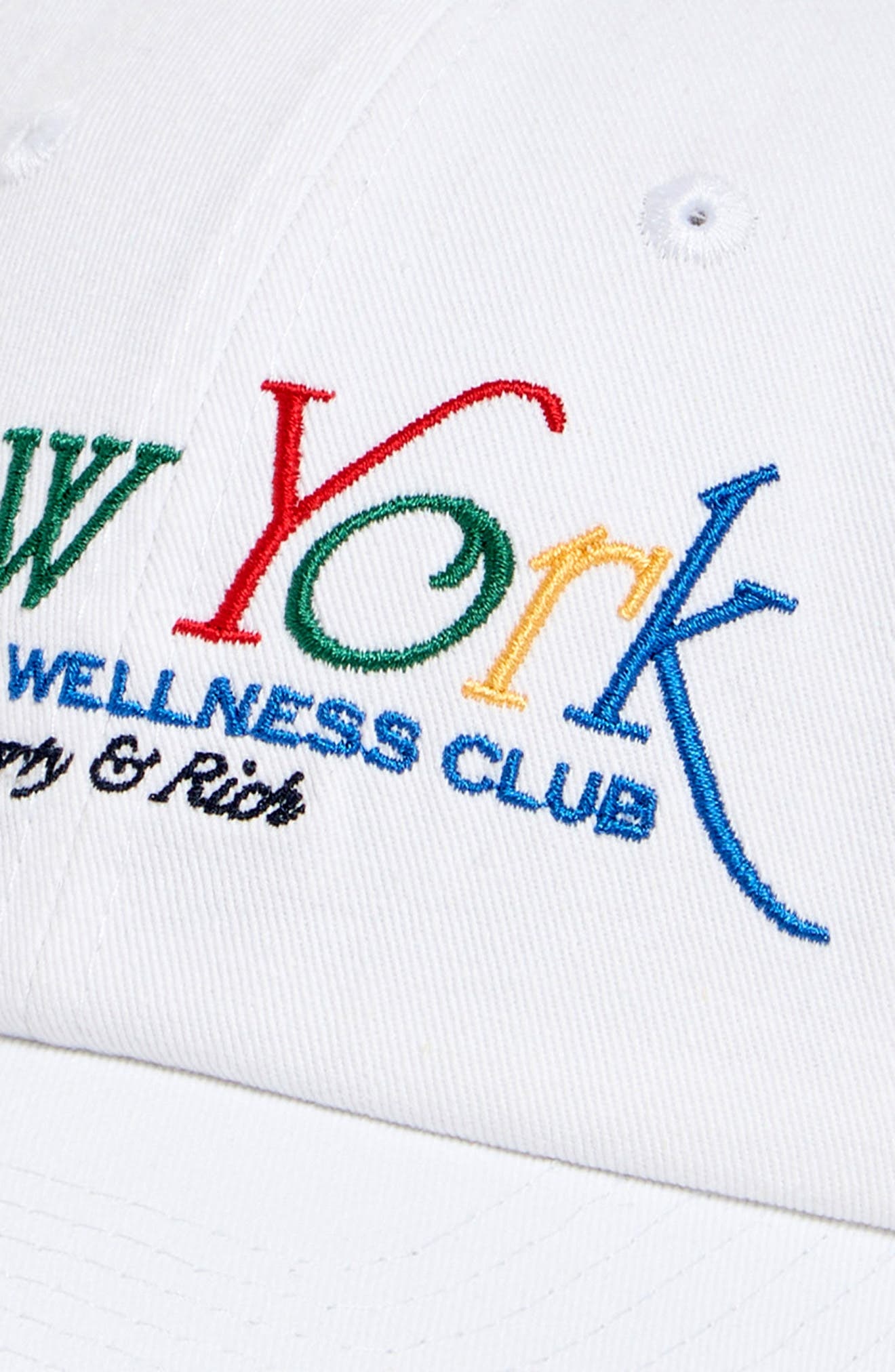 Sporty & Rich New York '94 Embroidered Baseball Cap in Open White at Nordstrom - 3
