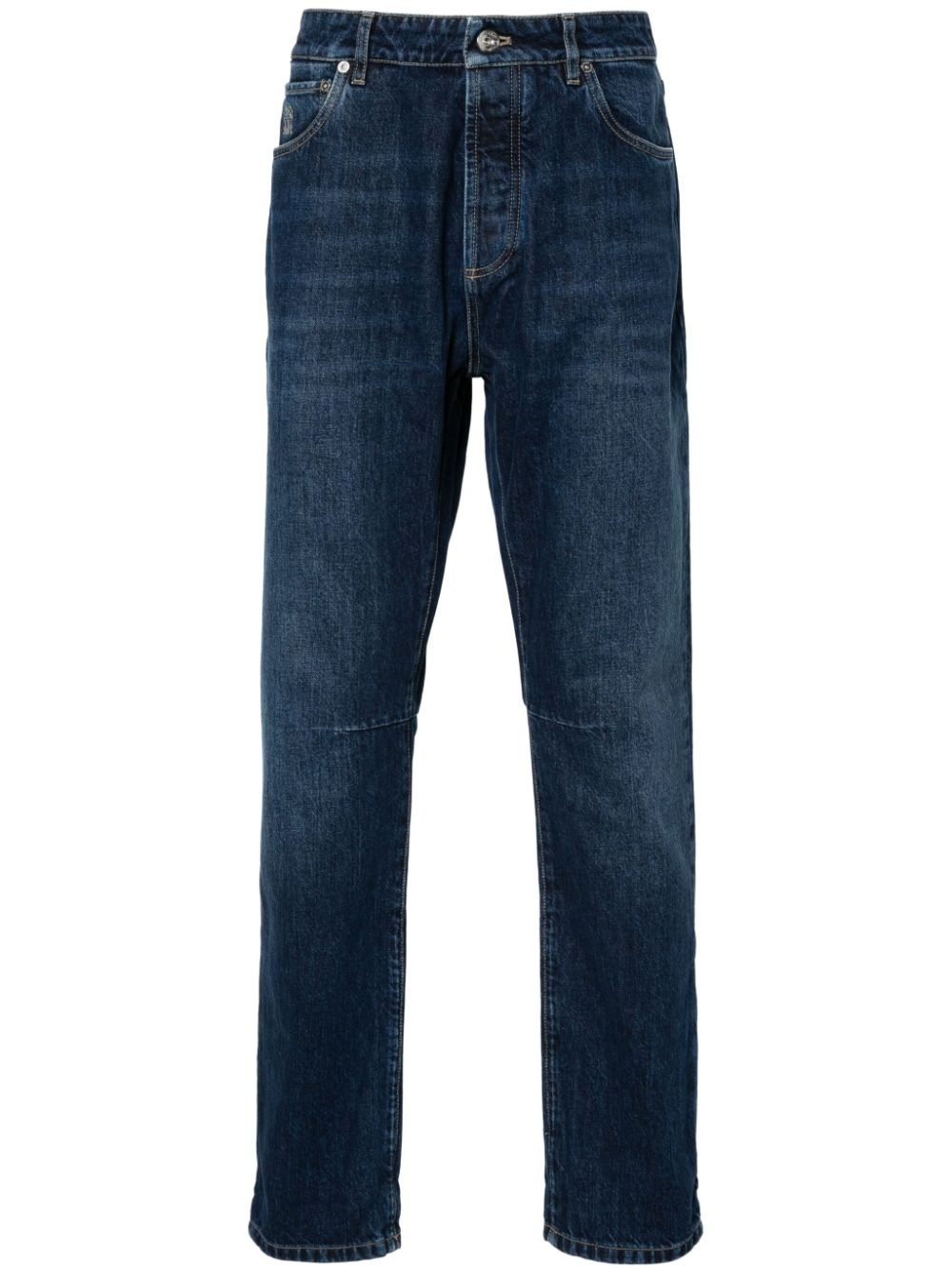 mid-rise slim-fit jeans - 1