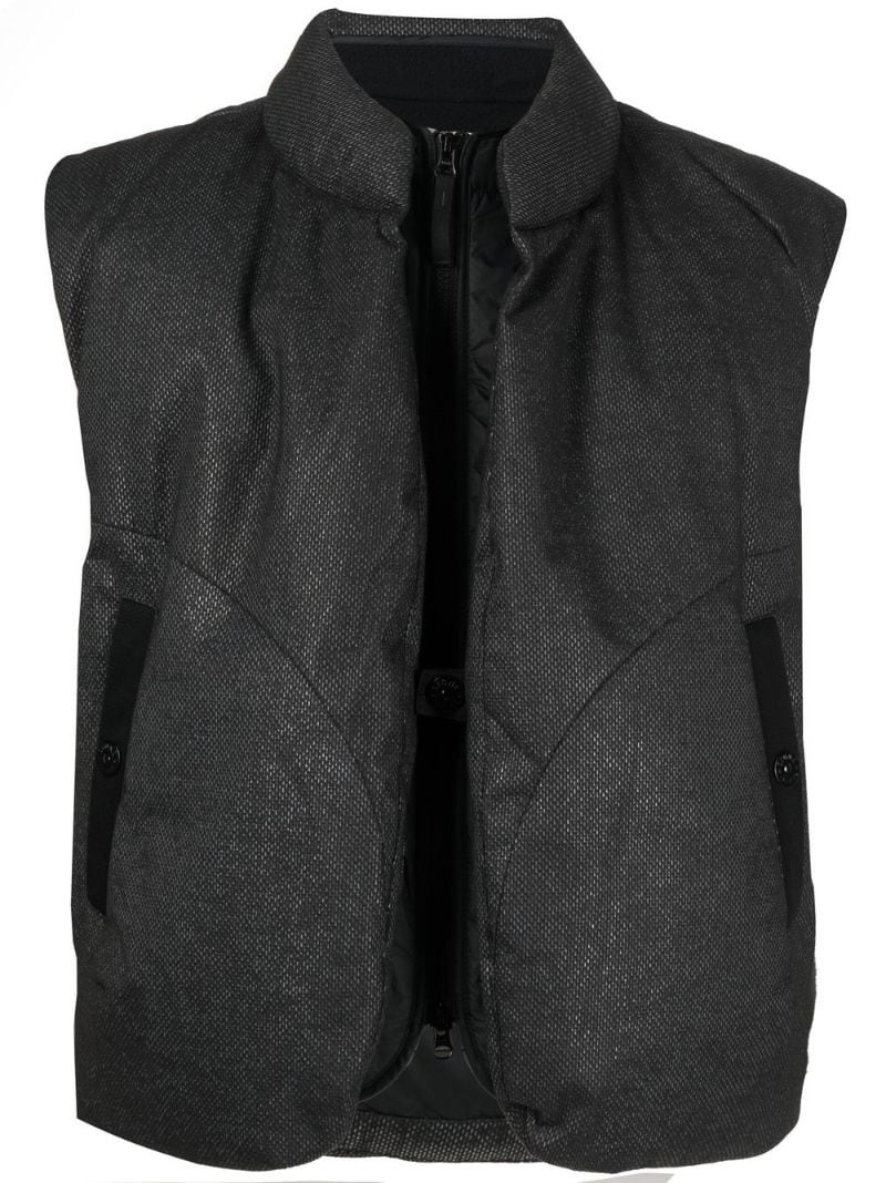 zip-up padded jacket - 1